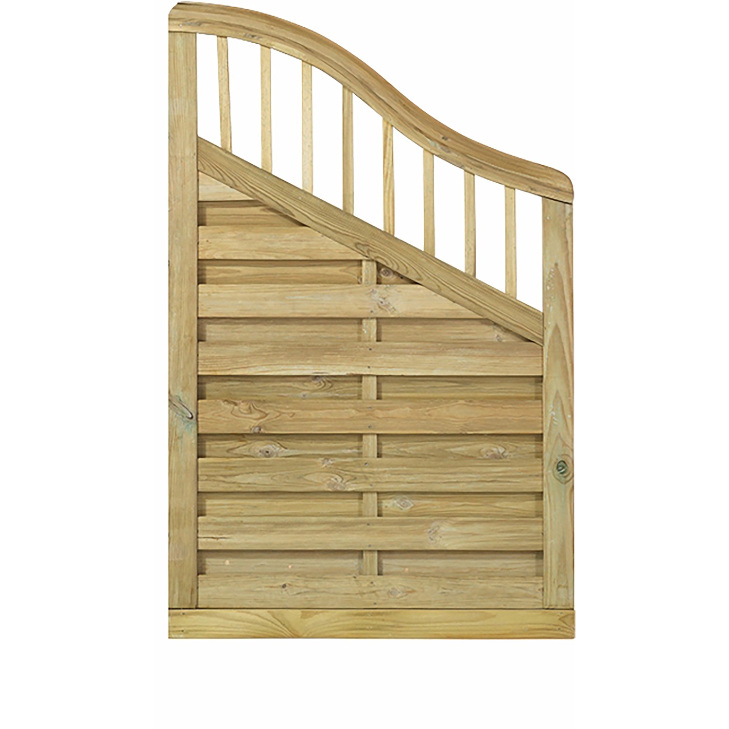 Plus Holz Sichtschutzzaun Rondo Nadelholz druckimprägniert 90 cm x 142/104 günstig online kaufen
