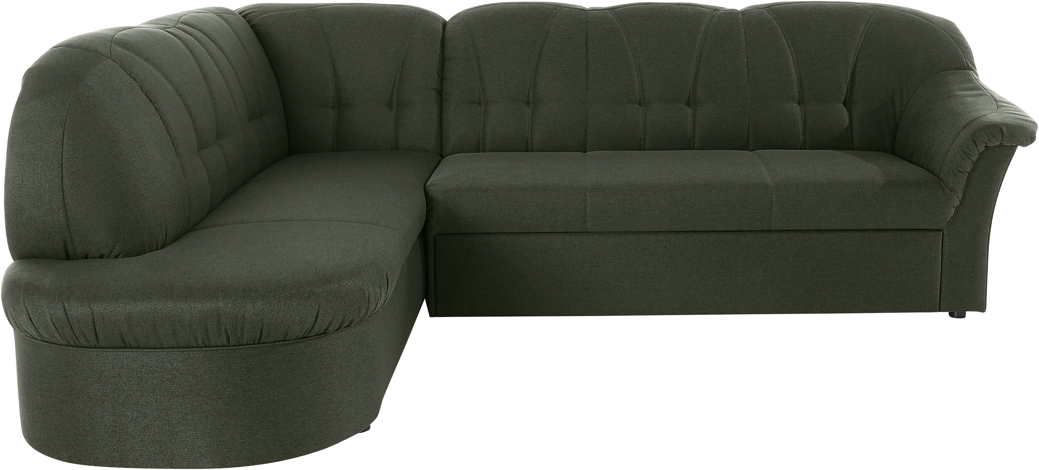 DOMO collection Ecksofa »Pegnitz, elegante Rückensteppung, zeitlose Formens günstig online kaufen