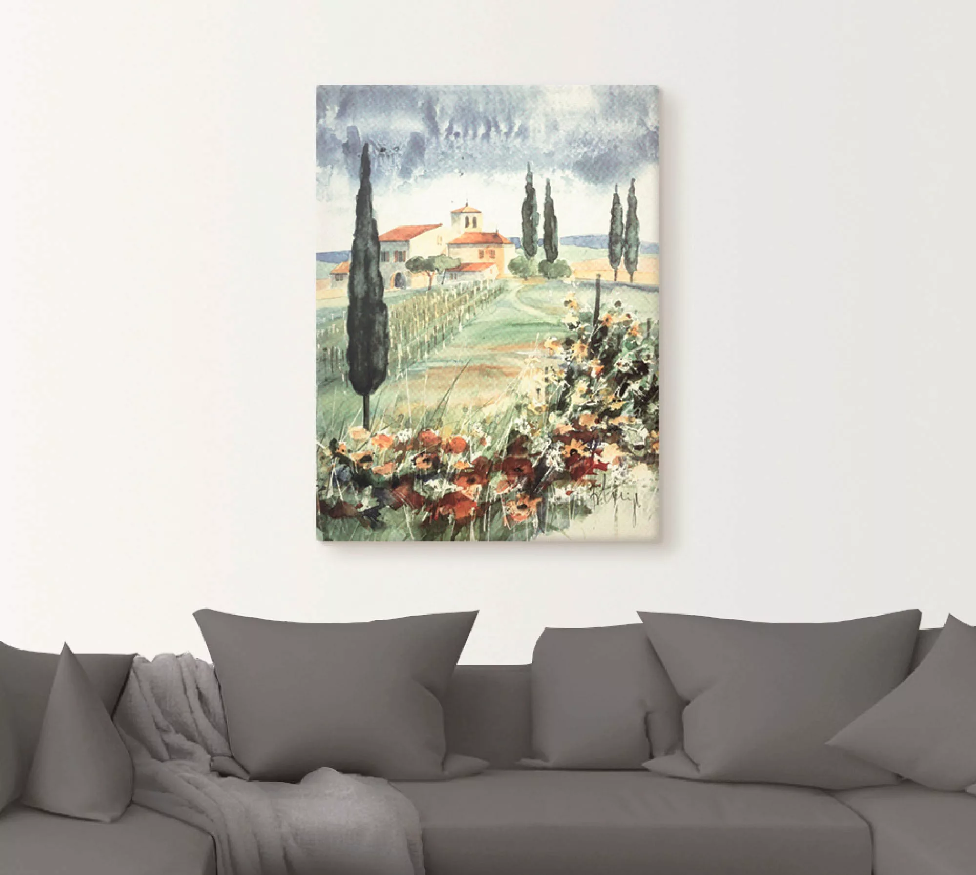 Artland Wandbild »Toskana I«, Europa, (1 St.), als Leinwandbild, Poster in günstig online kaufen