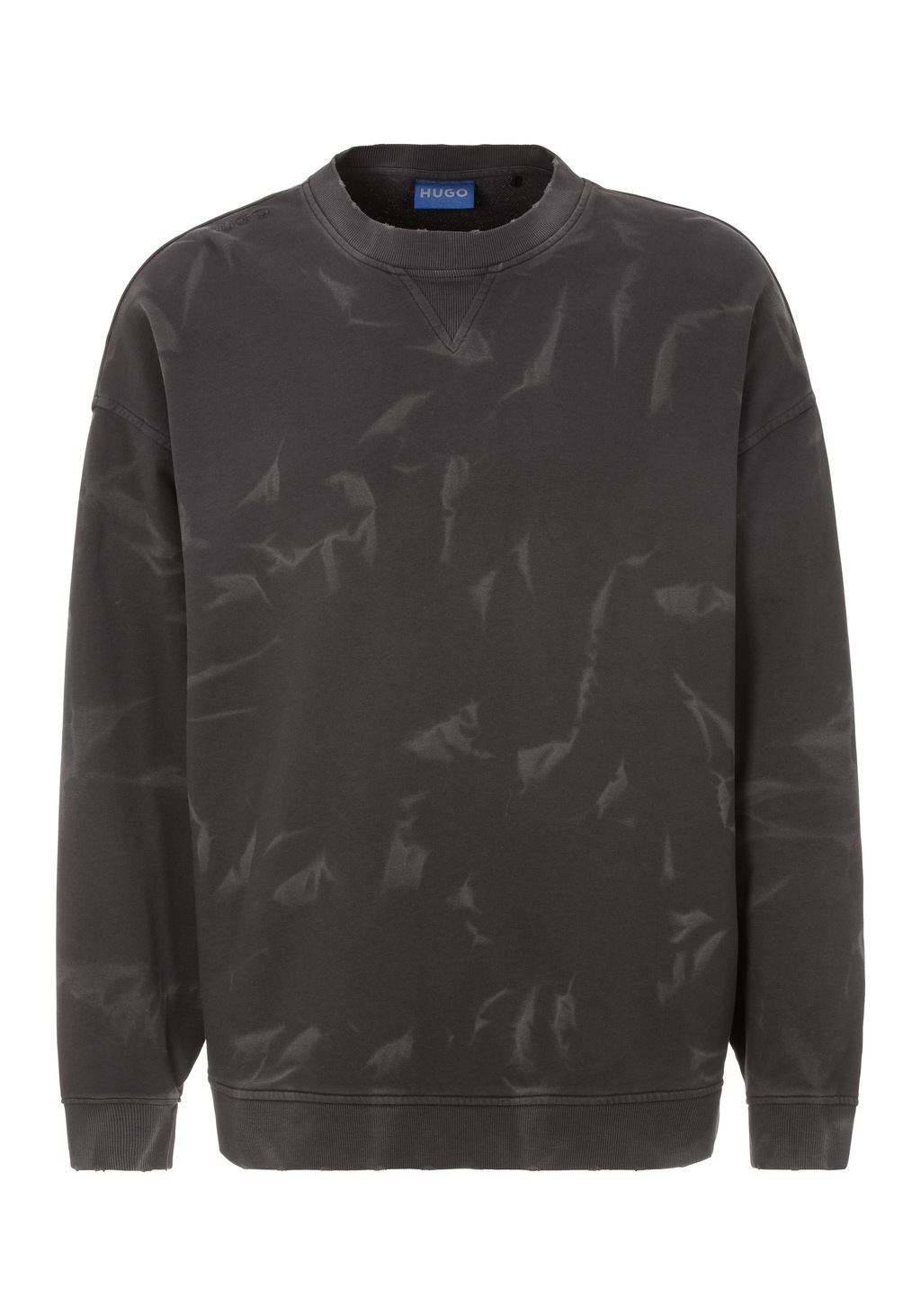 HUGO Blue Sweater "Nustroyos", mit used-Details günstig online kaufen