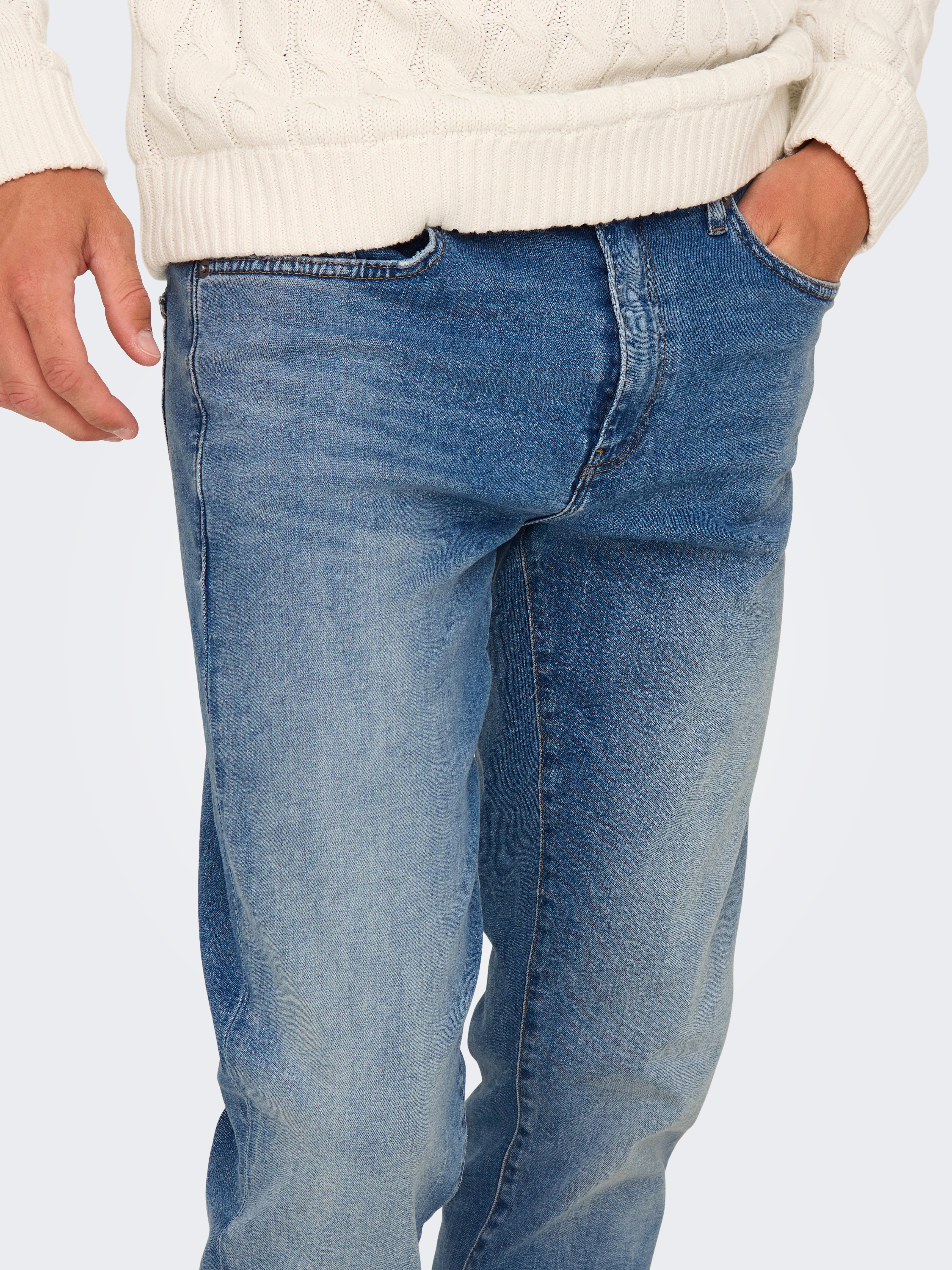 ONLY & SONS Regular-fit-Jeans ONSWEFT REGULAR MAT DNM NOOS günstig online kaufen