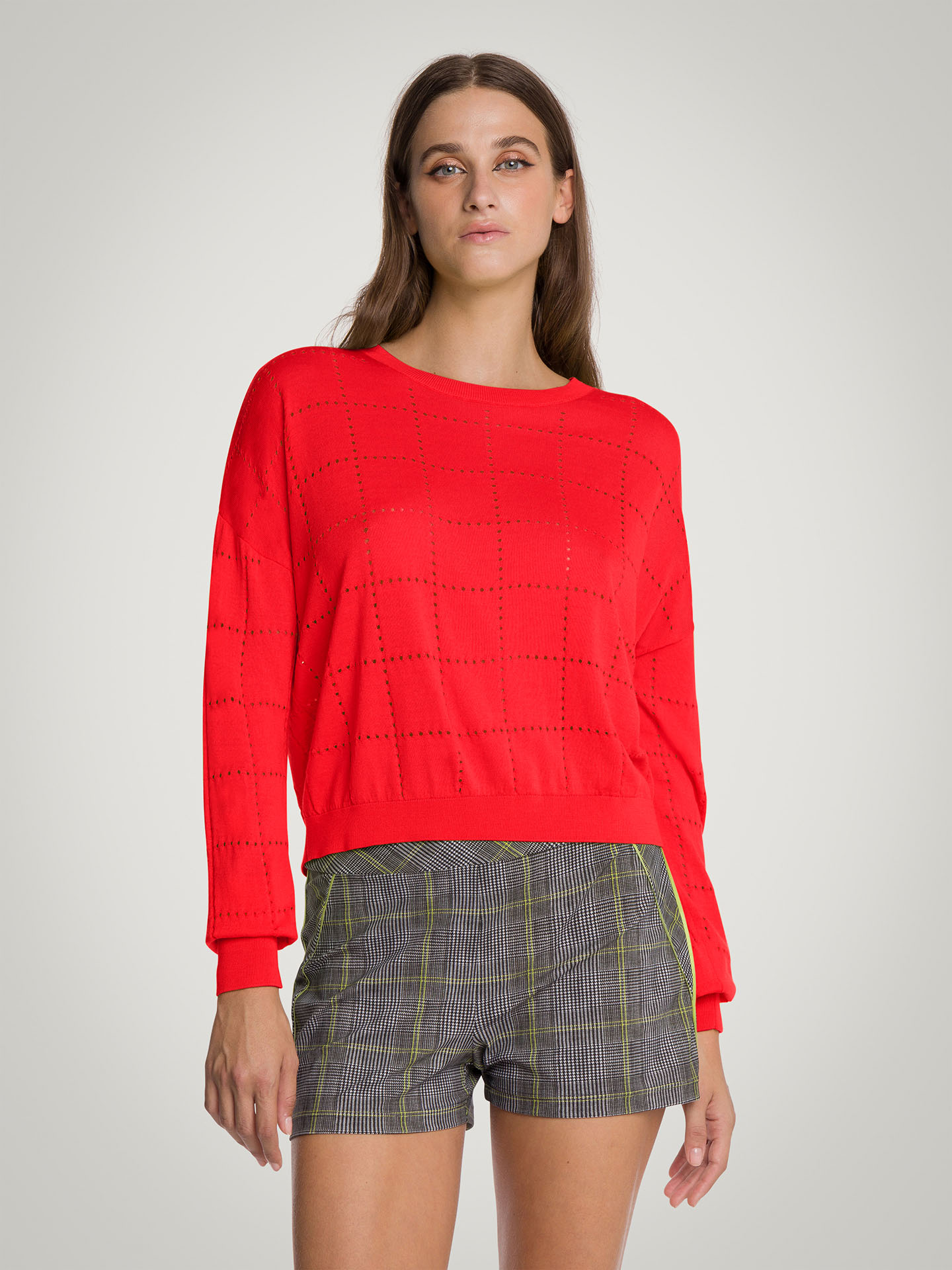 Wolford - Summer Knit Top Long Sleeves, Frau, cherry, Größe: S günstig online kaufen