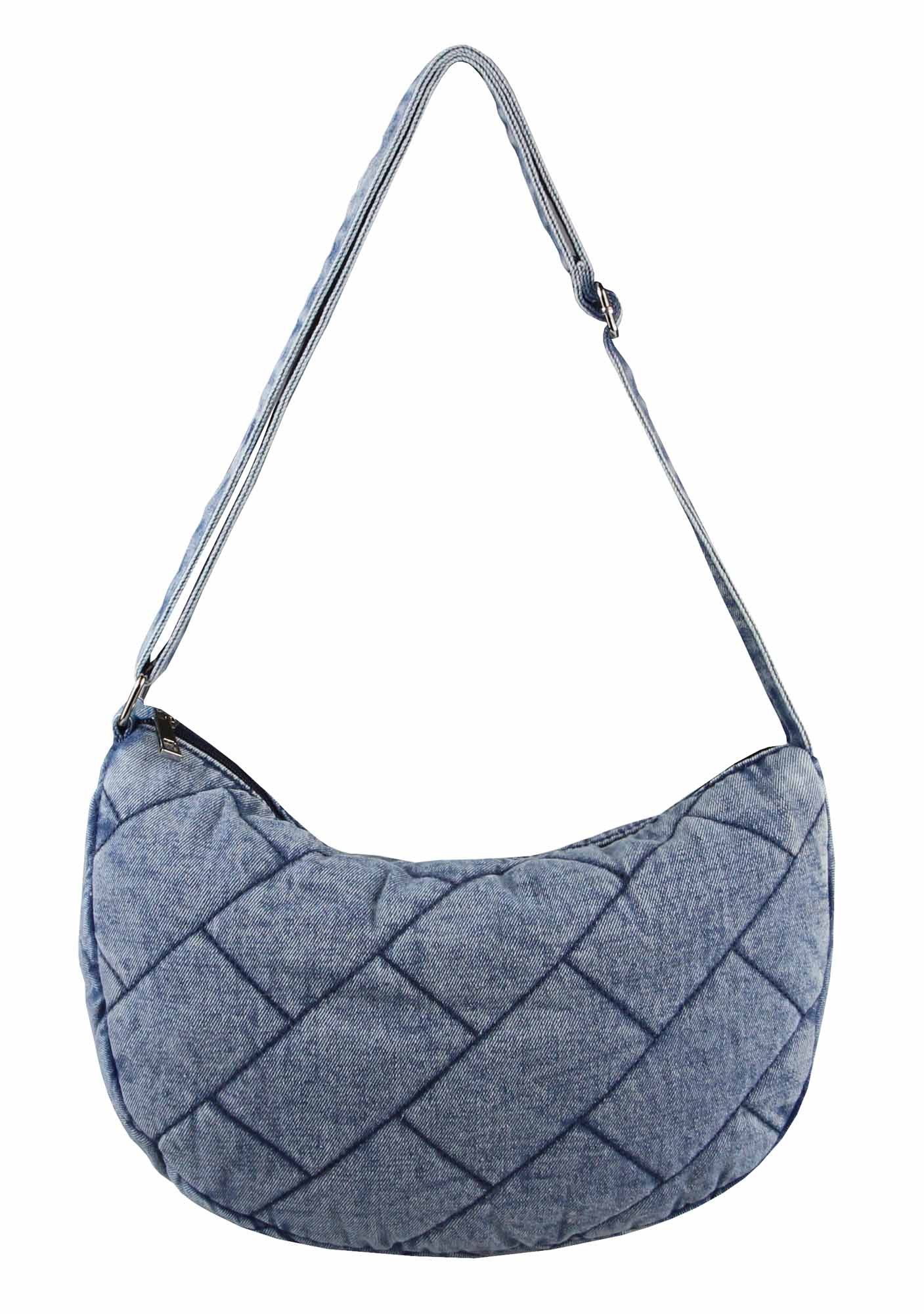 ITALYSHOP24 Schultertasche Damen Jeans Tasche Shopper günstig online kaufen