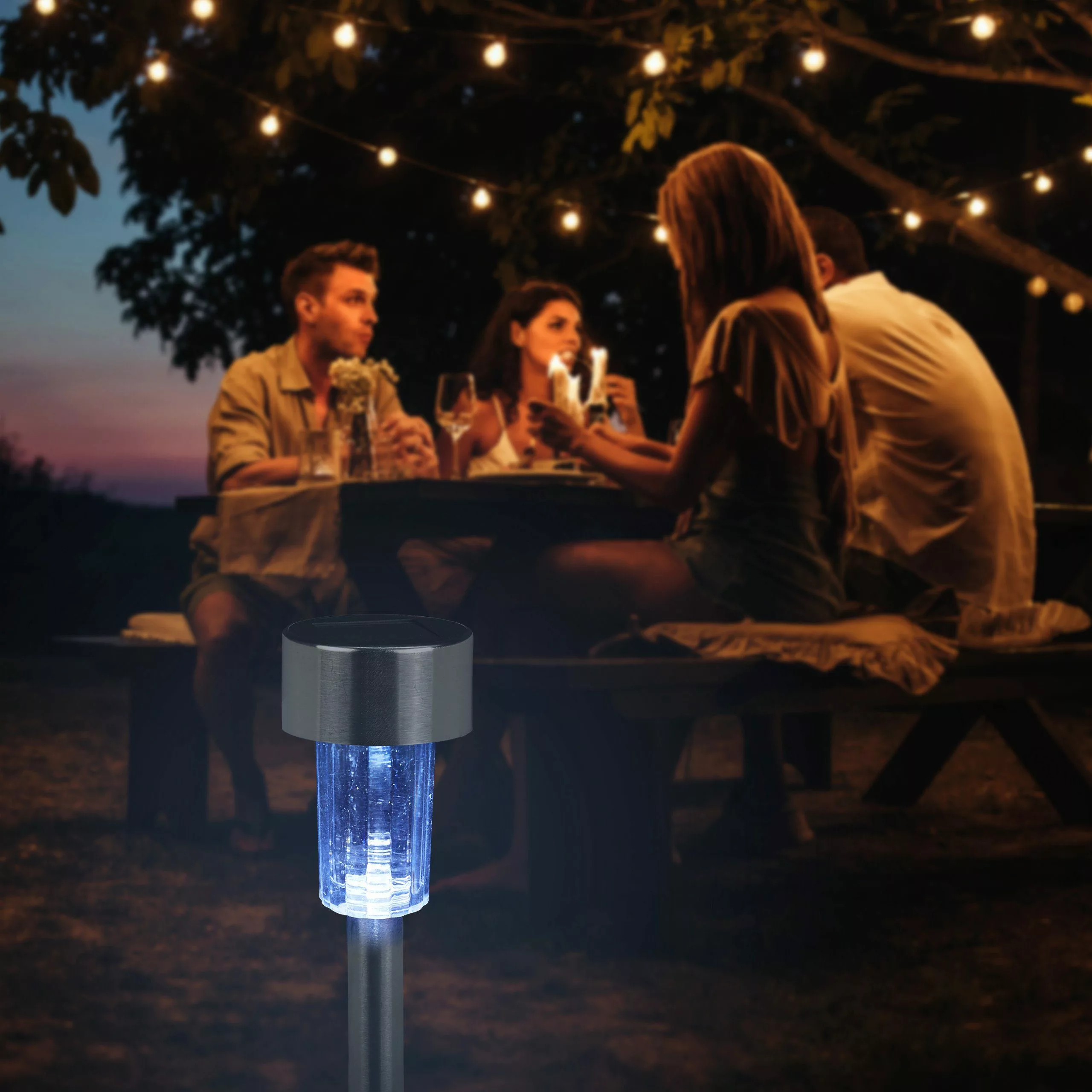 relaxdays Gartenleuchte LED Solarleuchte 10er Set, günstig online kaufen