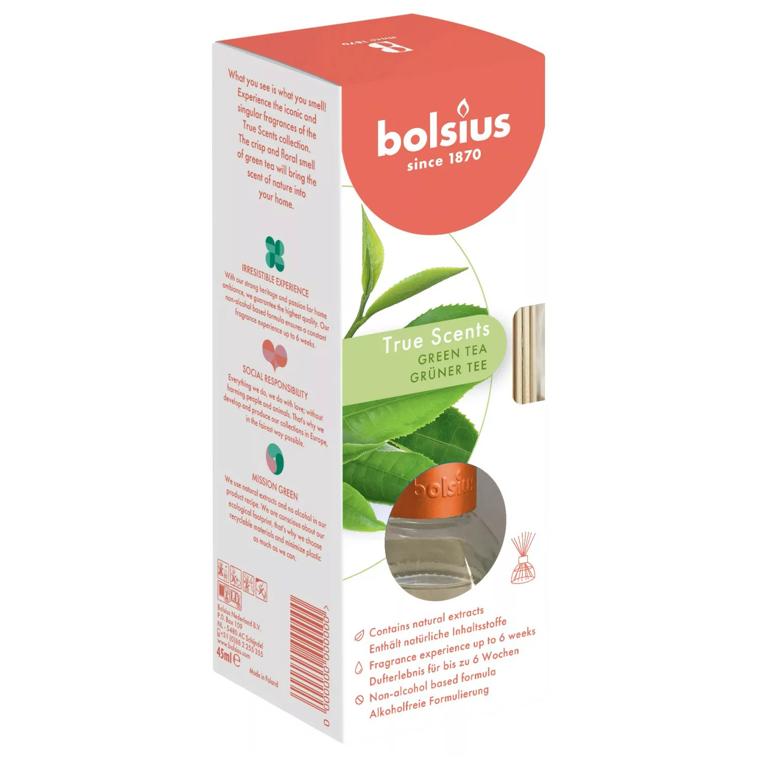 Bolsius Raumduft True Scents 45 ml Grüner Tee günstig online kaufen