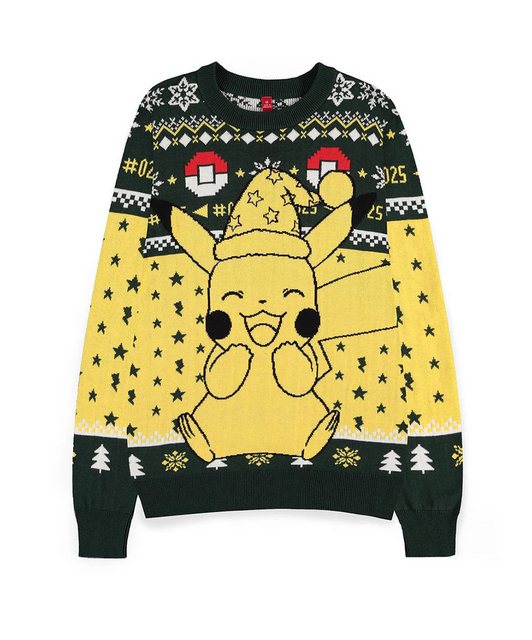 POKÉMON Weihnachtspullover Pikachu Christmas Sweater Strickpullover günstig online kaufen