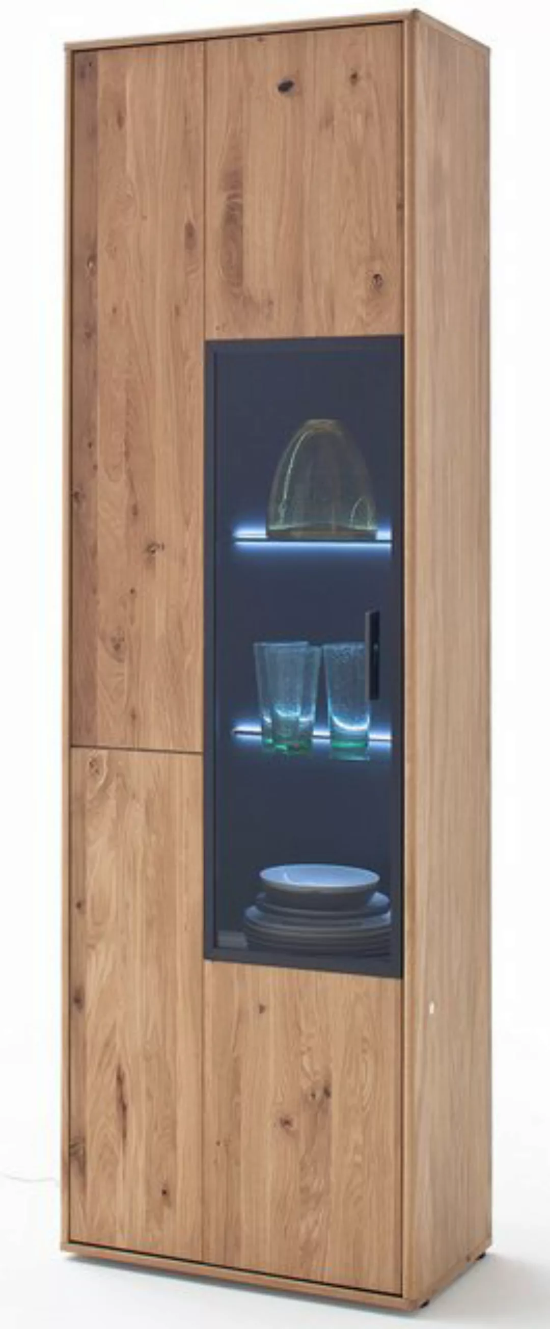 MCA furniture Vitrine Vitrine Portland, Asteiche Bianco, LED Beleuchtung günstig online kaufen