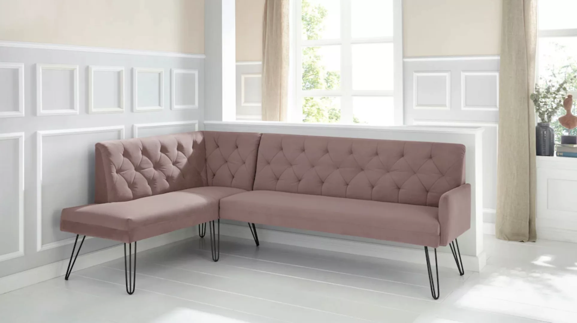 exxpo - sofa fashion Eckbank "Doppio", Frei im Raum stellbar günstig online kaufen