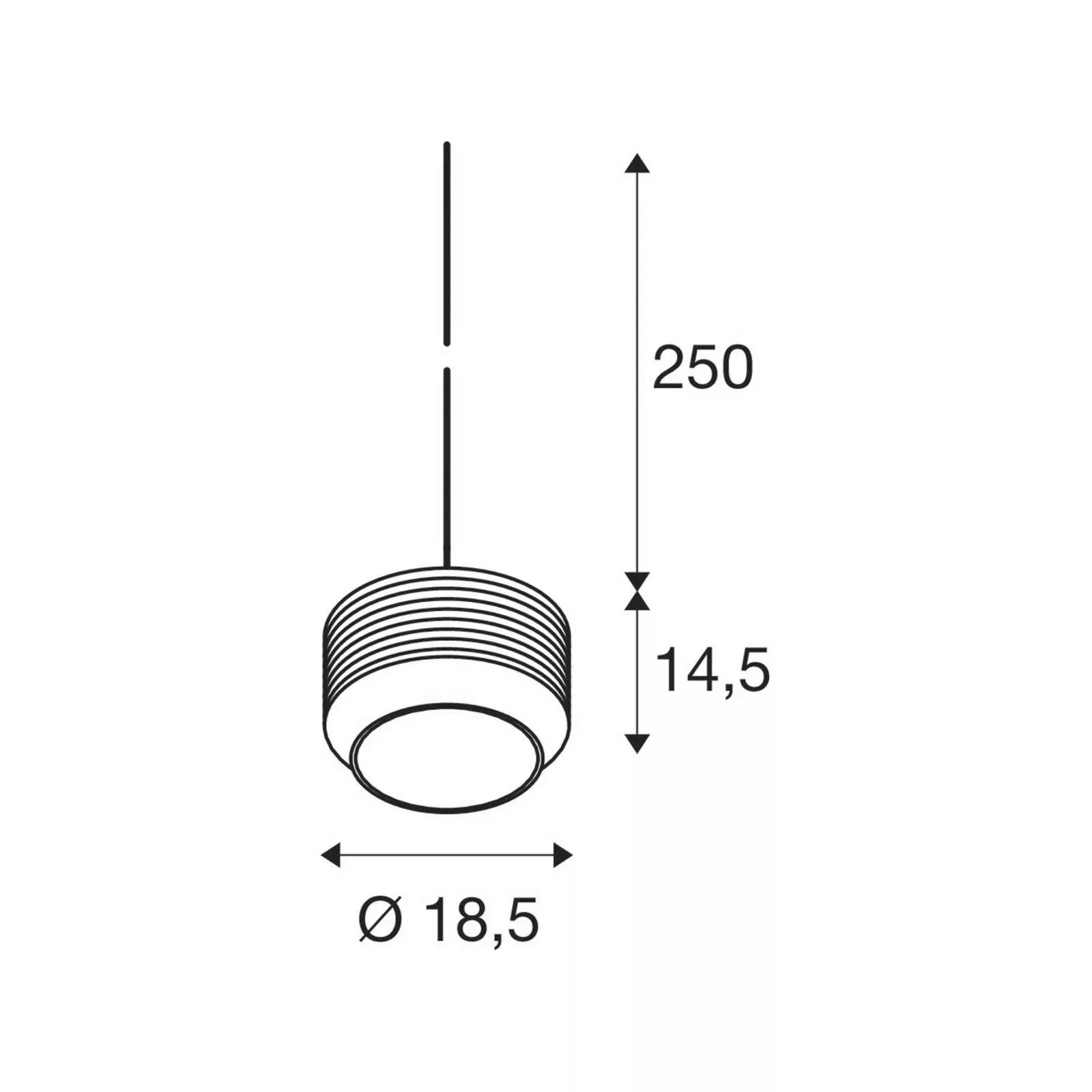 Pendellampe Pantilo Rope 19, goldfarben, Glas, Ø 18,5 cm günstig online kaufen