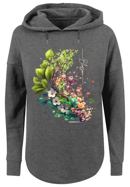 F4NT4STIC Kapuzenpullover Baum mit Blumen Oversize Hoodie Print günstig online kaufen