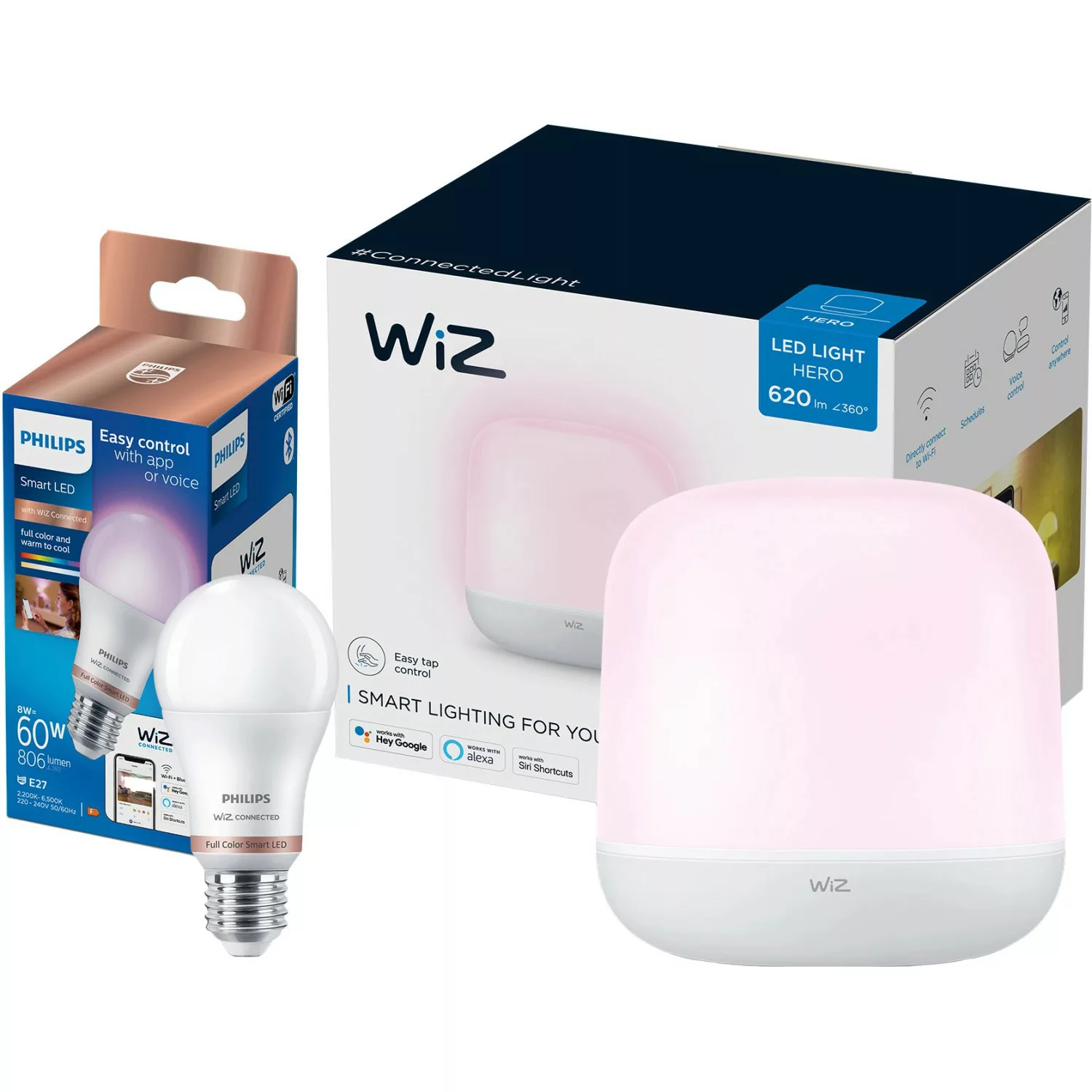 WiZ Tischleuchte Hero inkl. Philips E27 LED-Lampe günstig online kaufen
