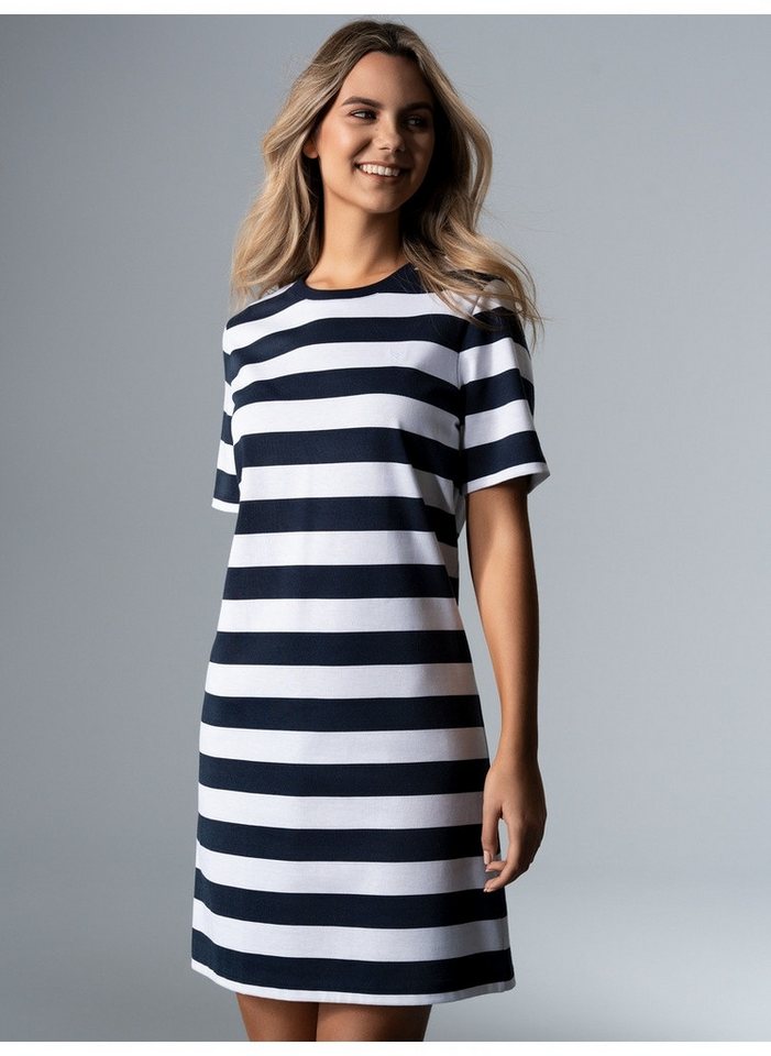 Trigema Jerseykleid TRIGEMA Heavy Kleid mit Ringelmuster (1-tlg) günstig online kaufen
