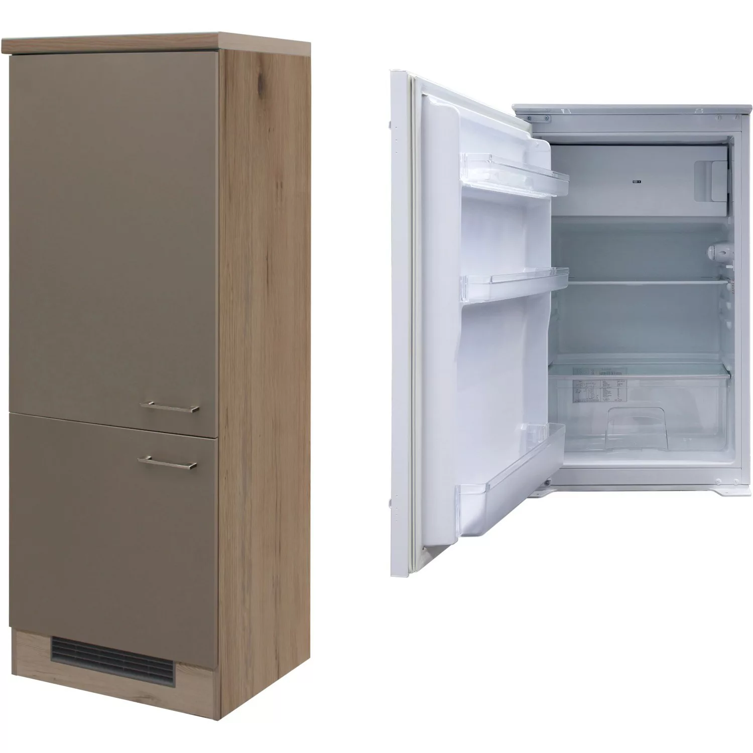 Flex-Well Kühlschrankumbau EEK: A+ Arizona 60 cm mit Kühlschrank günstig online kaufen