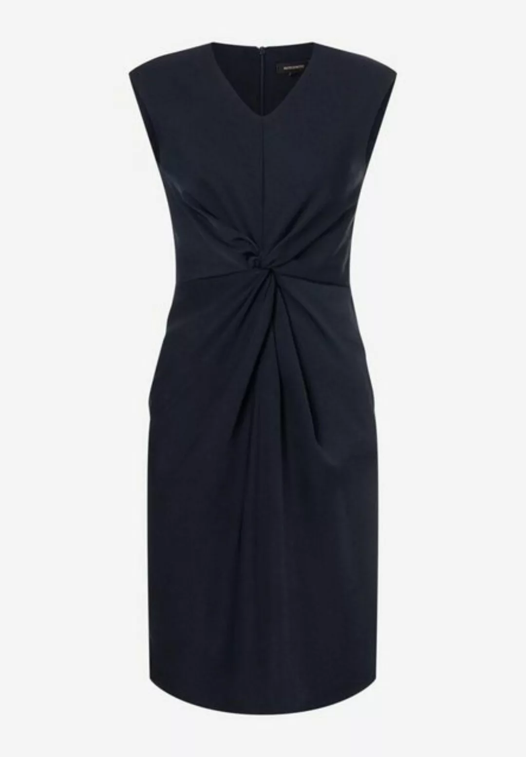 MORE&MORE Sommerkleid Crepe Dress w Drapée, marine günstig online kaufen