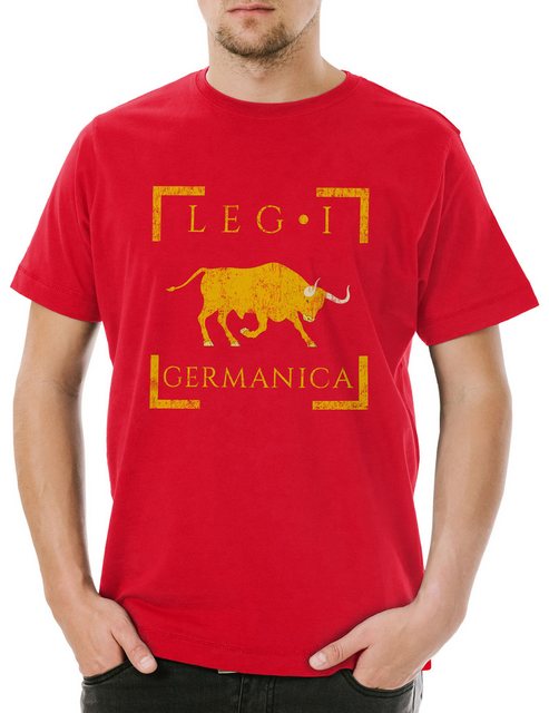 Urban Backwoods Print-Shirt Legio I Germanica Herren T-Shirt Rom Roma Rome günstig online kaufen