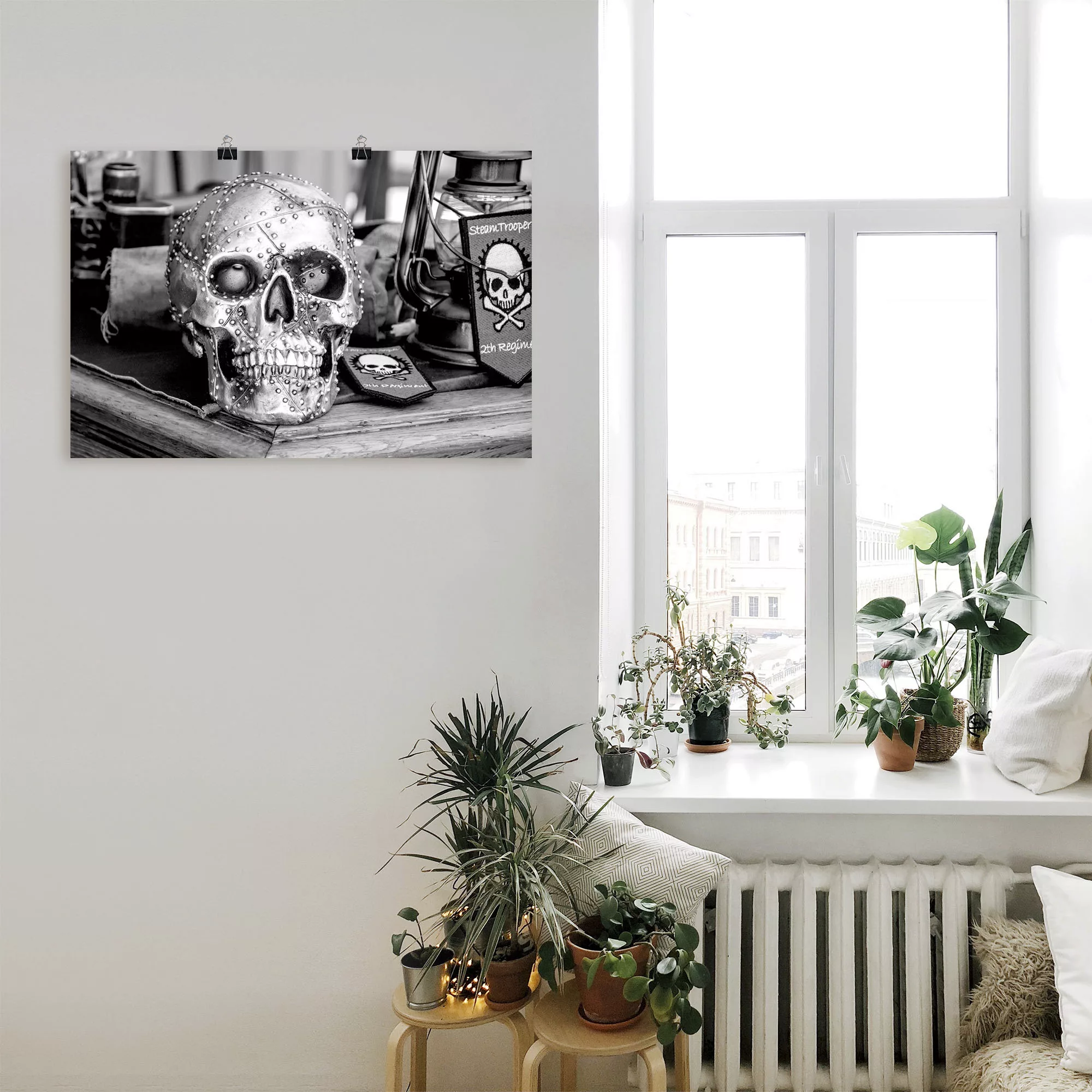 Artland Wandbild "Totenkopf", klassische Fantasie, (1 St.), als Leinwandbil günstig online kaufen