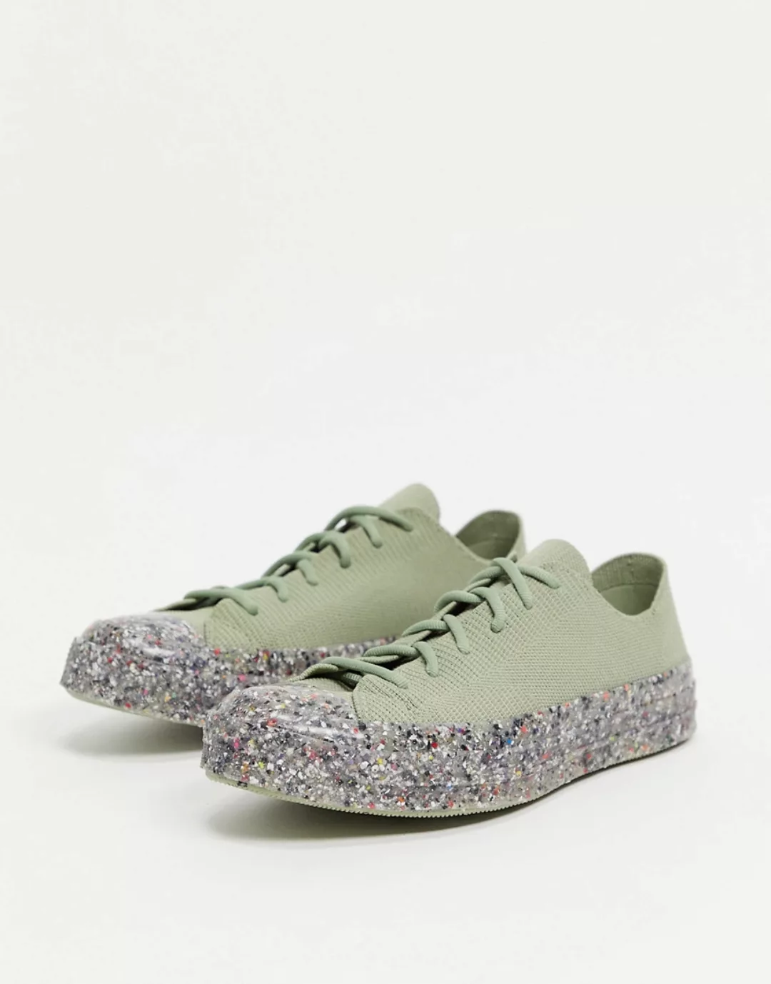 Converse – Chuck 70 Ox Renew – Strick-Sneaker in hellem Field Surplus-Grün günstig online kaufen
