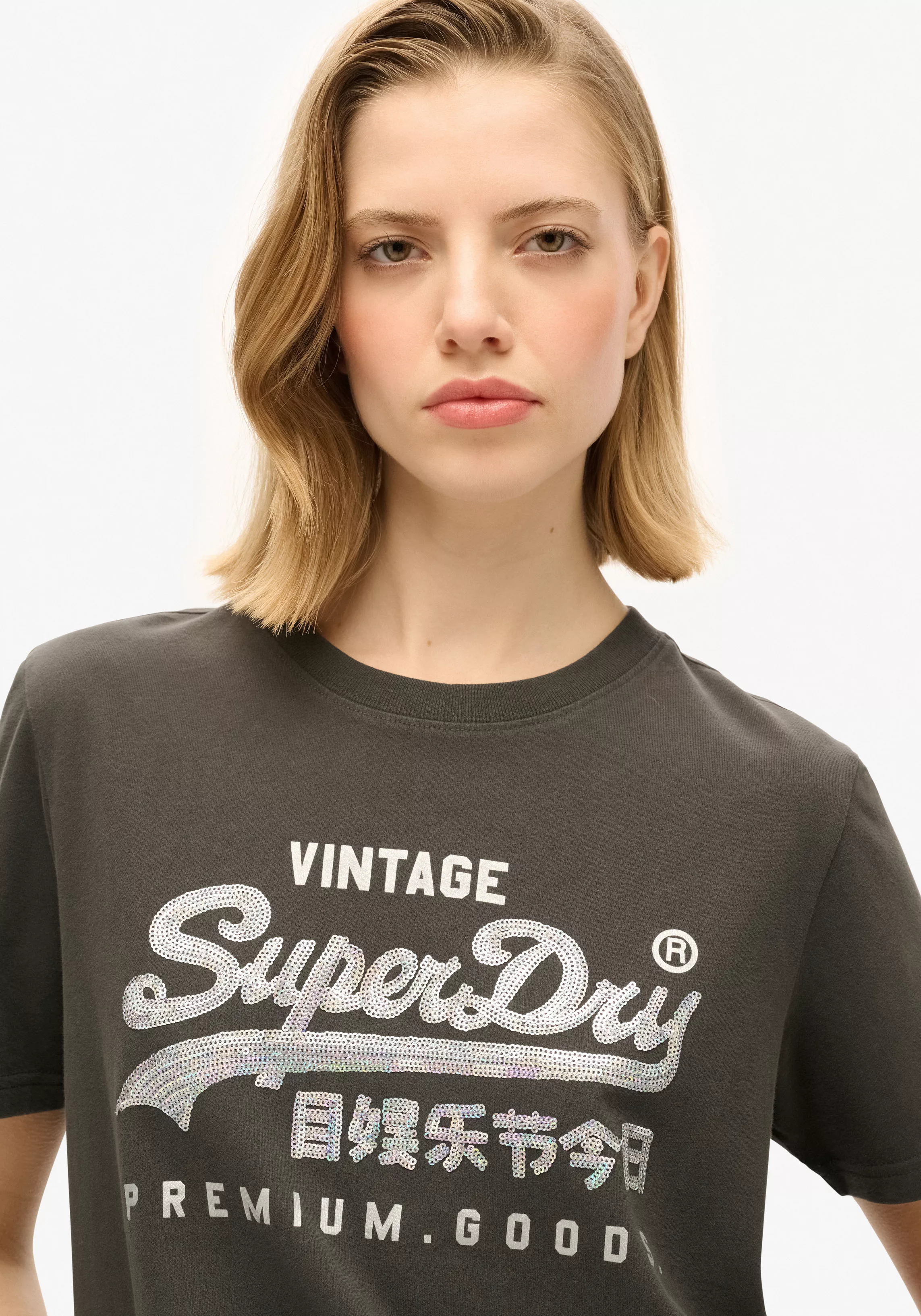 Superdry Print-Shirt EMBELLISHED VL GRAPHIC T SHIRT günstig online kaufen