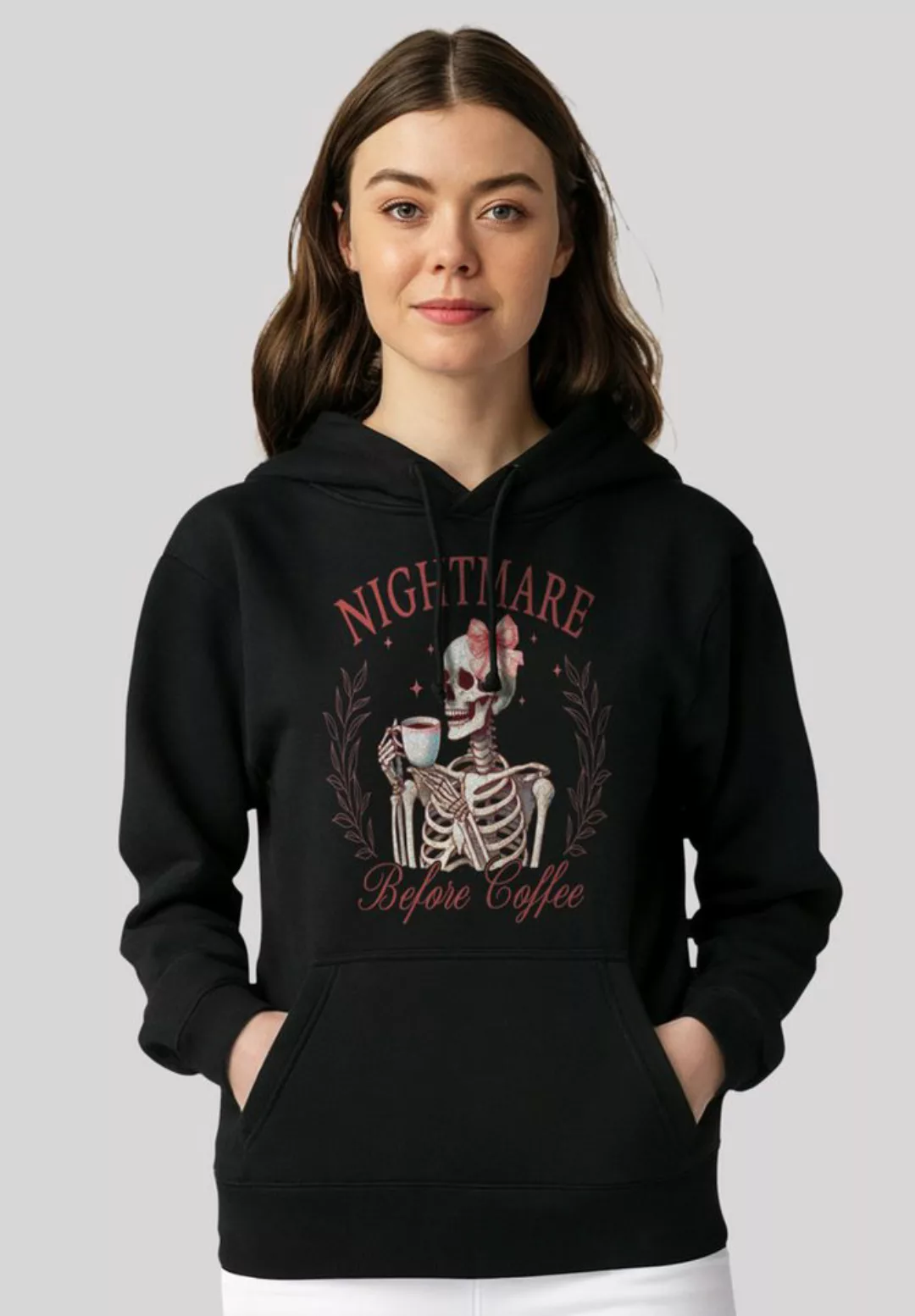 F4NT4STIC Kapuzenpullover Nightmare Before Coffee Premium Qualität günstig online kaufen