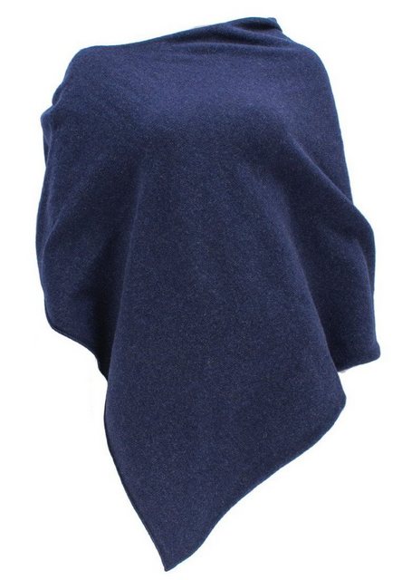 William Lockie Strickponcho SP-Shawl-Plain Damenponcho mit Rollsaum ca. 70 günstig online kaufen