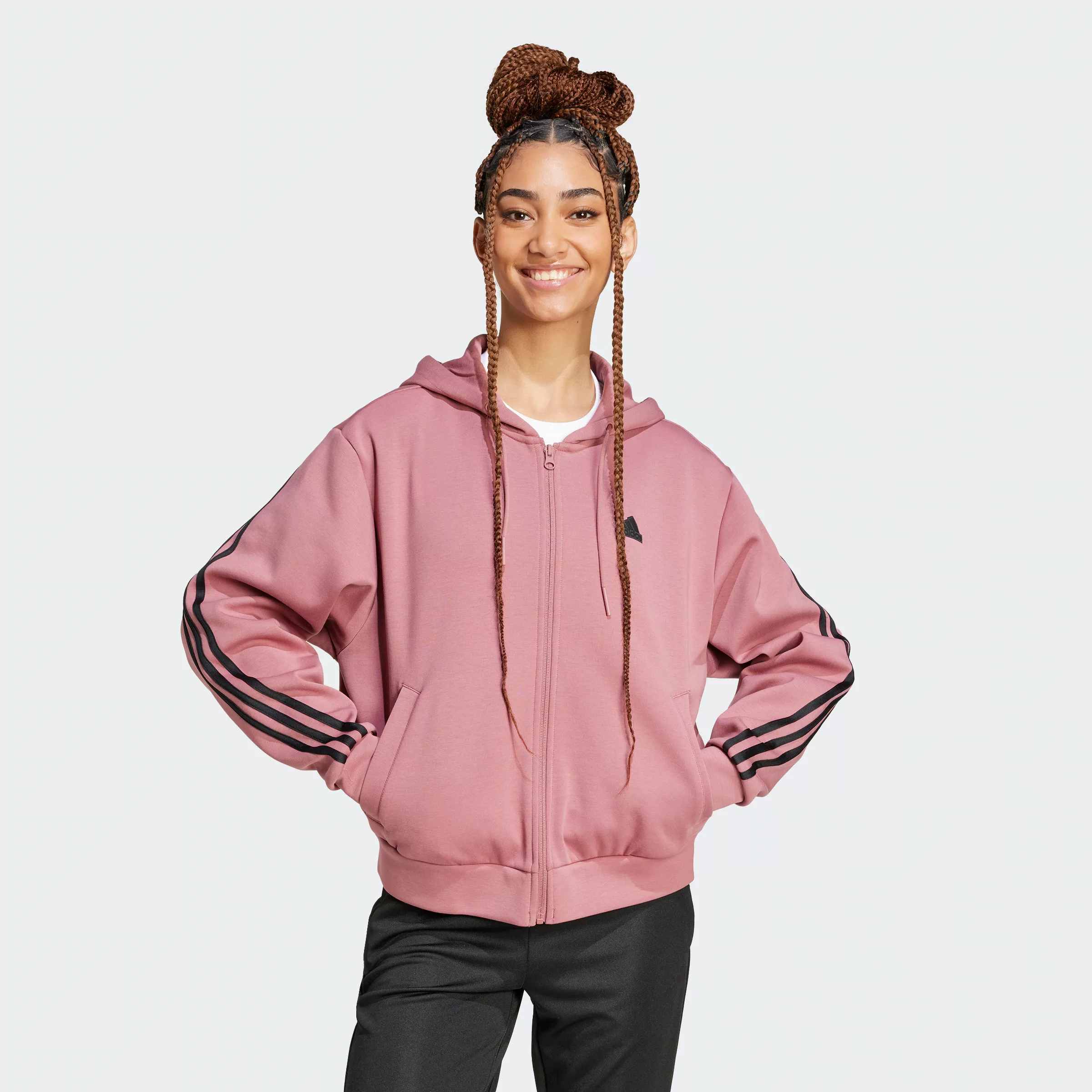 adidas Sportswear Kapuzensweatshirt "W FI 3S FZ HD" günstig online kaufen