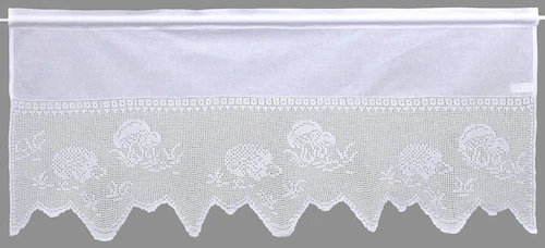 HOSSNER - ART OF HOME DECO Querbehang »Igel«, (1 St.), handgehäkelte Spitze günstig online kaufen