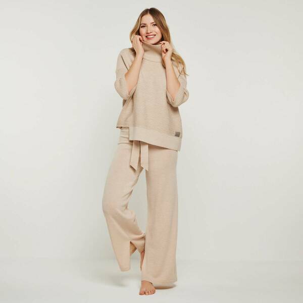 Merino Loungewear Set "Rollkragenpullover Bailey & Strickhose Bailey" günstig online kaufen