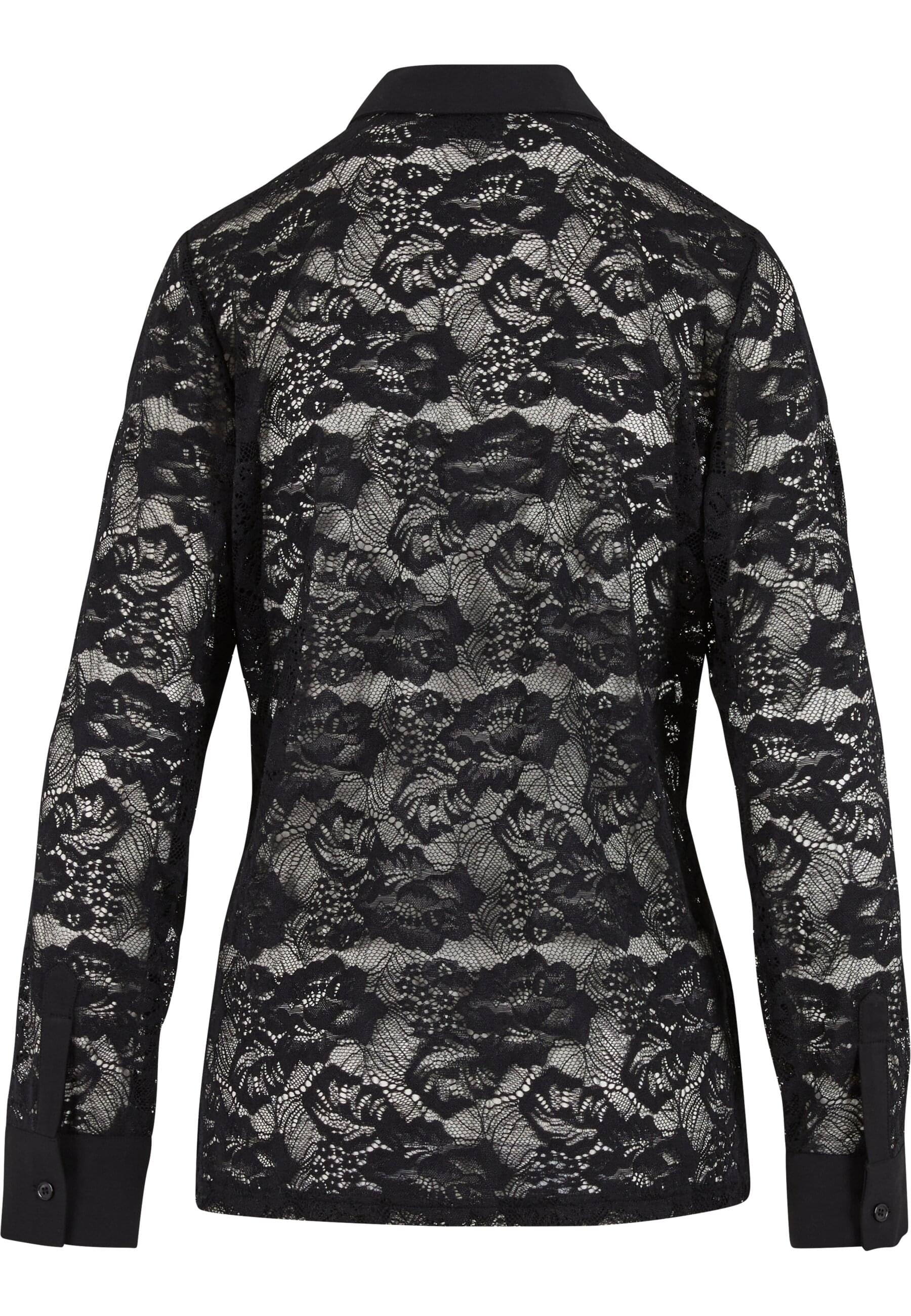 URBAN CLASSICS Klassische Bluse Urban Classics Ladies Lace Blouse günstig online kaufen