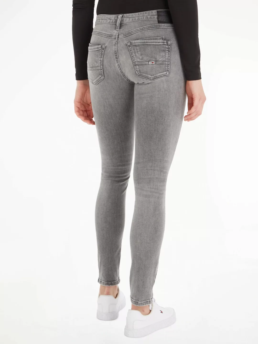 Tommy Jeans Skinny-fit-Jeans Scarlett mit gestickter Tommy Jeans Flag an de günstig online kaufen