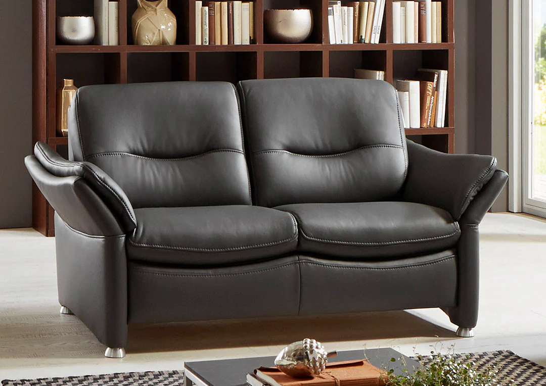 HUKLA 2-Sitzer "HU-SF15058 Ledersofa, Breite 164 cm", hochwertiges Glattled günstig online kaufen