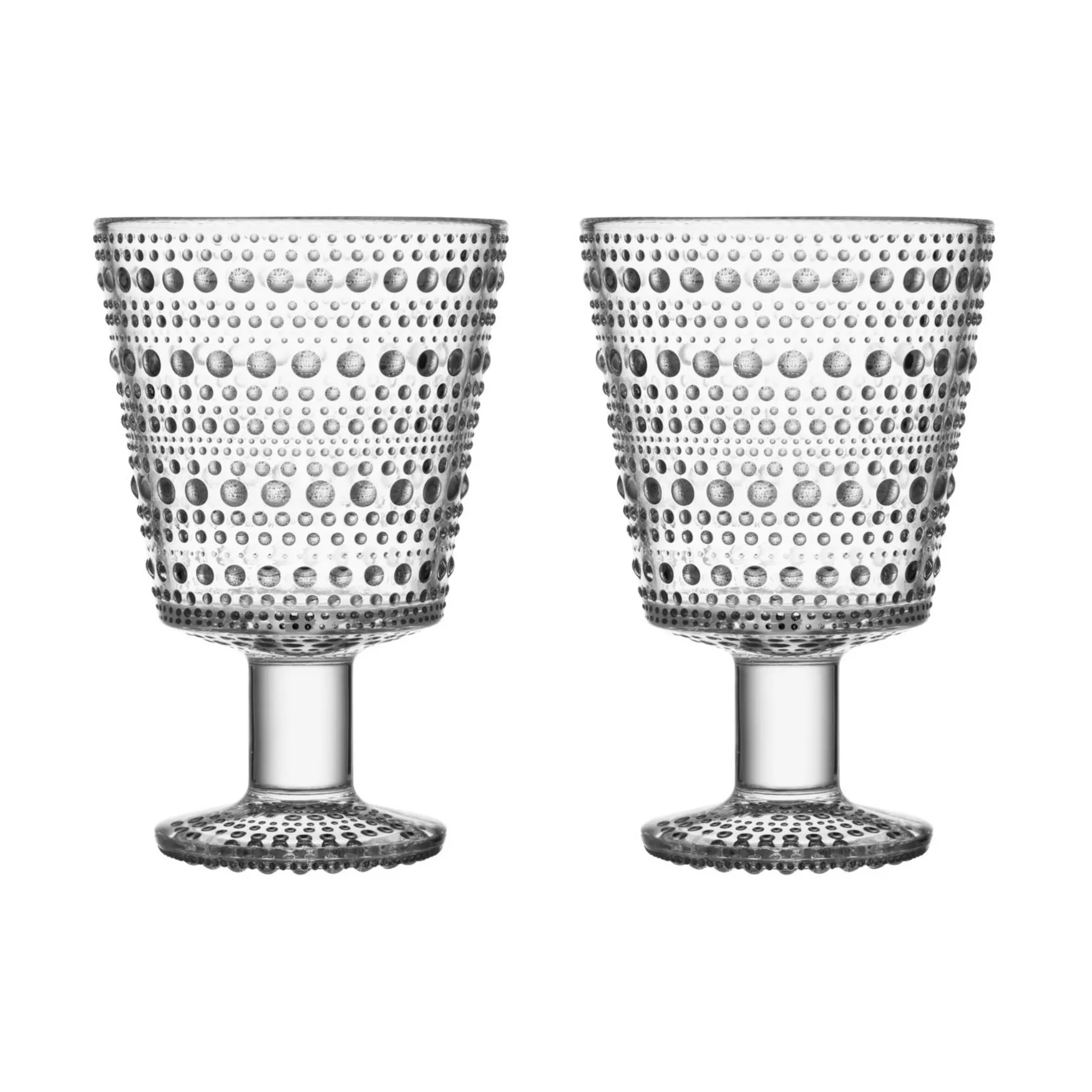 Weinglas Kastehelmi glas transparent / 26 cl - 2er-Set / Oiva Toikka, 1964 günstig online kaufen