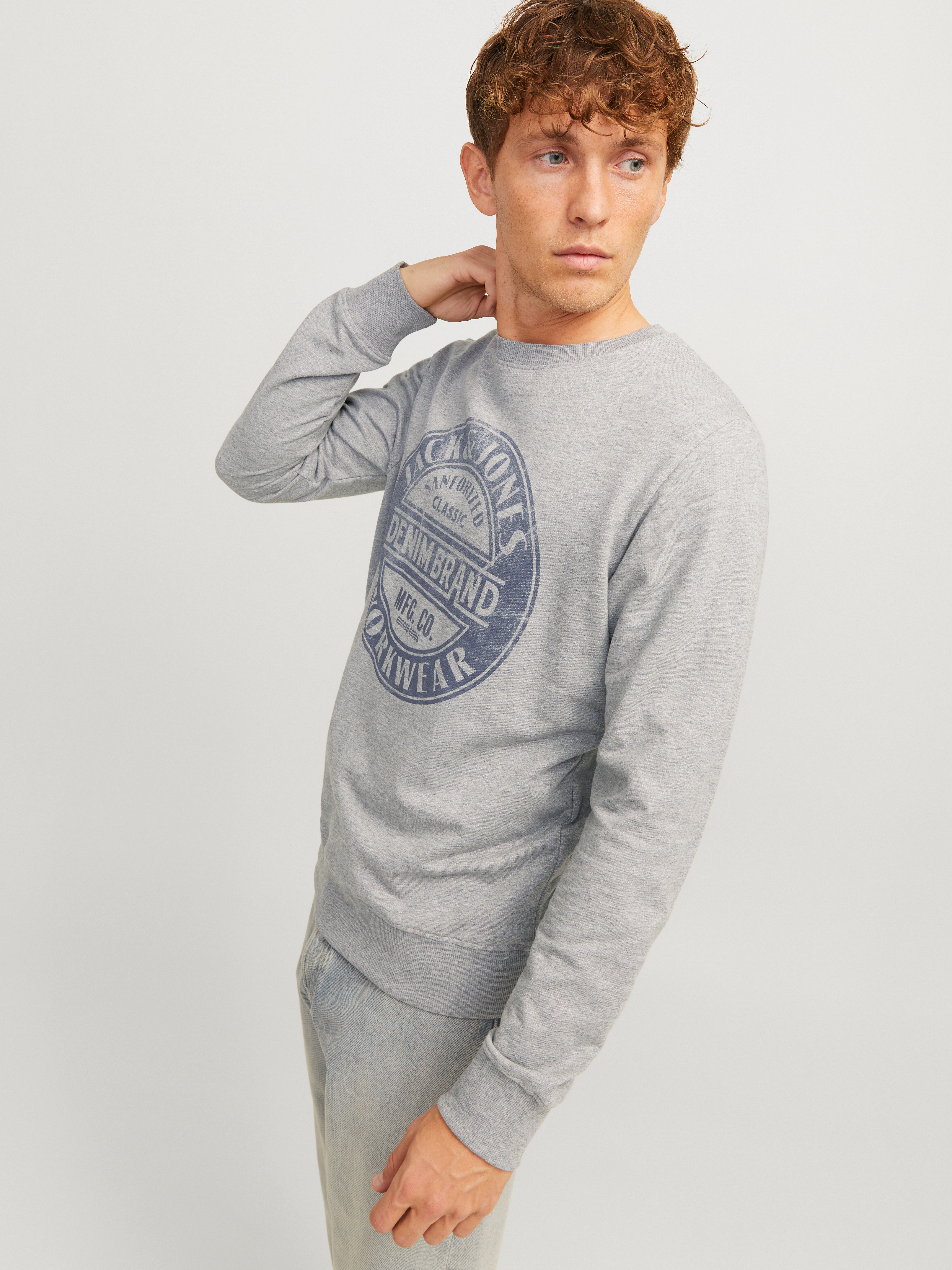 Jack & Jones Sweatshirt "JJJEANS SWEAT O-NECK" günstig online kaufen