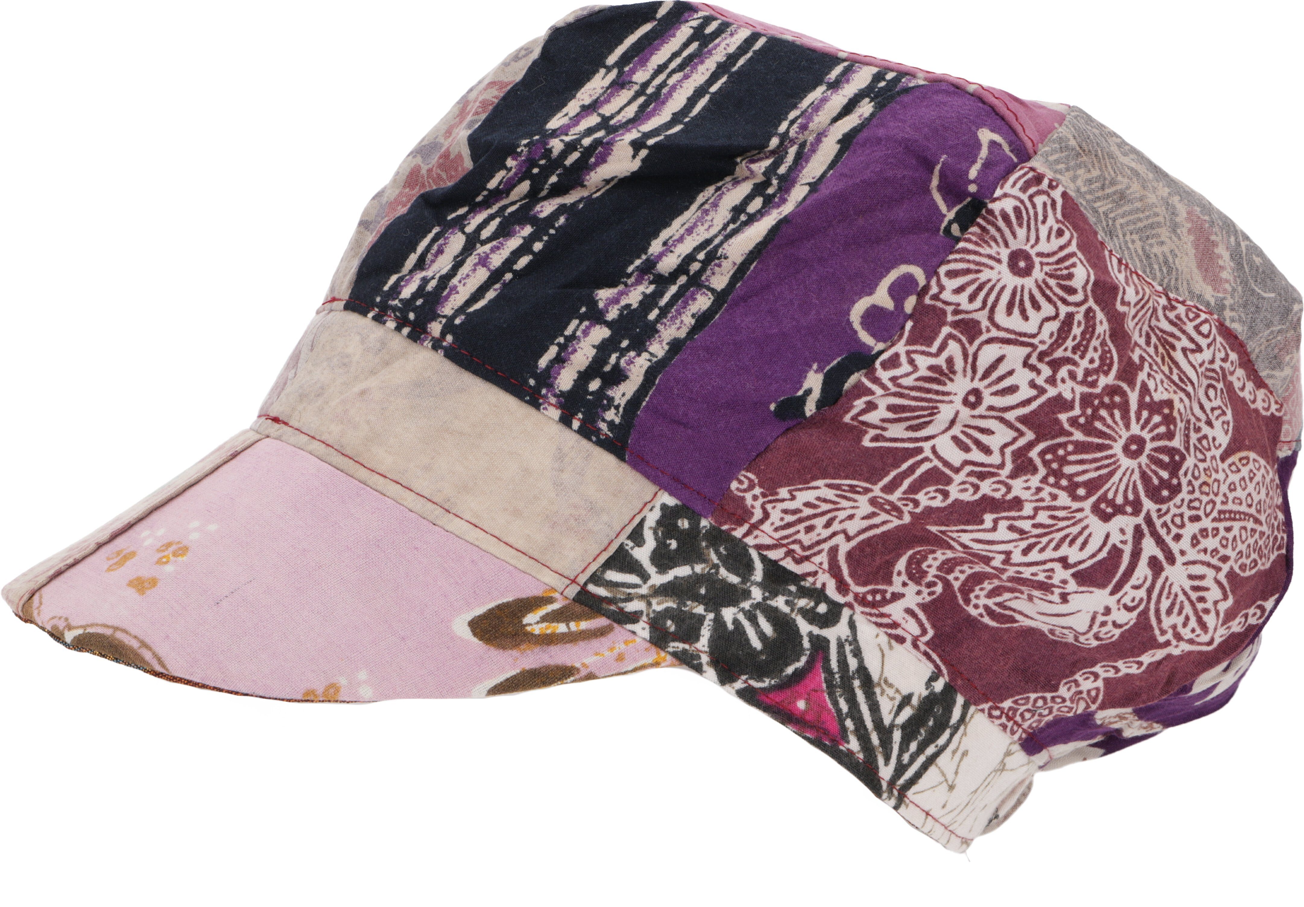 Guru-Shop Strickmütze Patchwork Boho Kappe, Ballon günstig online kaufen