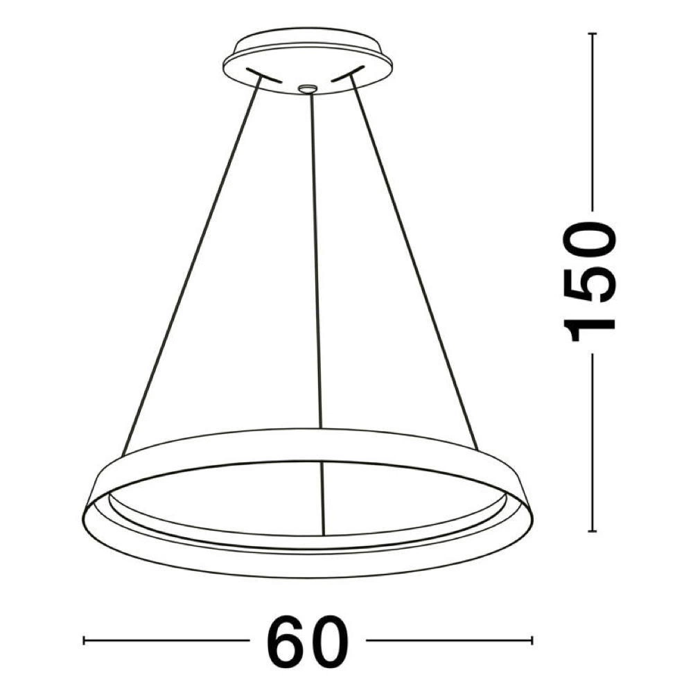 LED Pendelleuchte Ormi in Kaffee 38W 2564lm günstig online kaufen