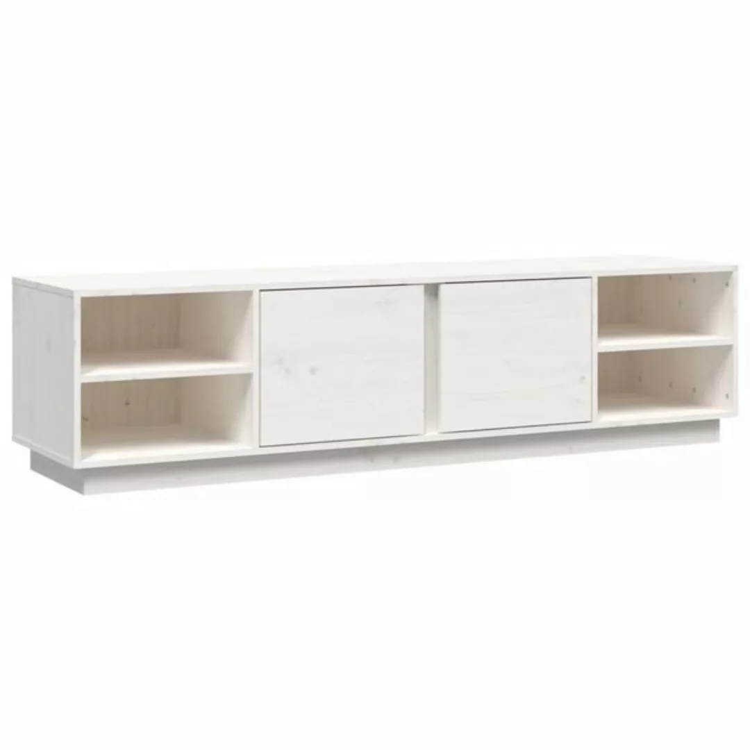 vidaXL TV-Schrank TV-Schrank Weiß 156x40x40 cm Massivholz Kiefer Lowboard F günstig online kaufen