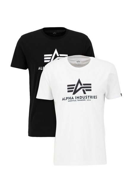 Alpha Industries Rundhalsshirt "Basic T 2 Pack" günstig online kaufen