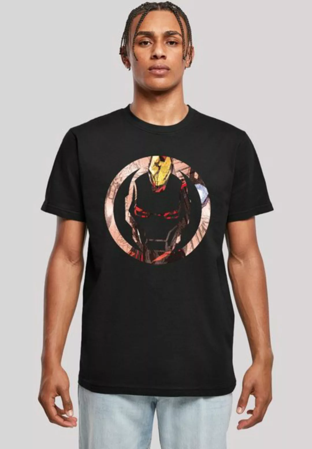 F4NT4STIC T-Shirt Marvel Superhelden Iron Man Montage Symbol Herren,Premium günstig online kaufen
