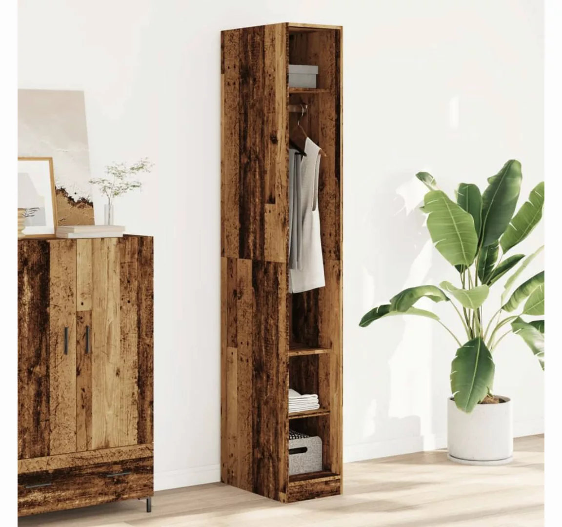 vidaXL Schrankmodule Kleiderschrank Altholz-Optik 30x50x200 cm Holzwerkstof günstig online kaufen