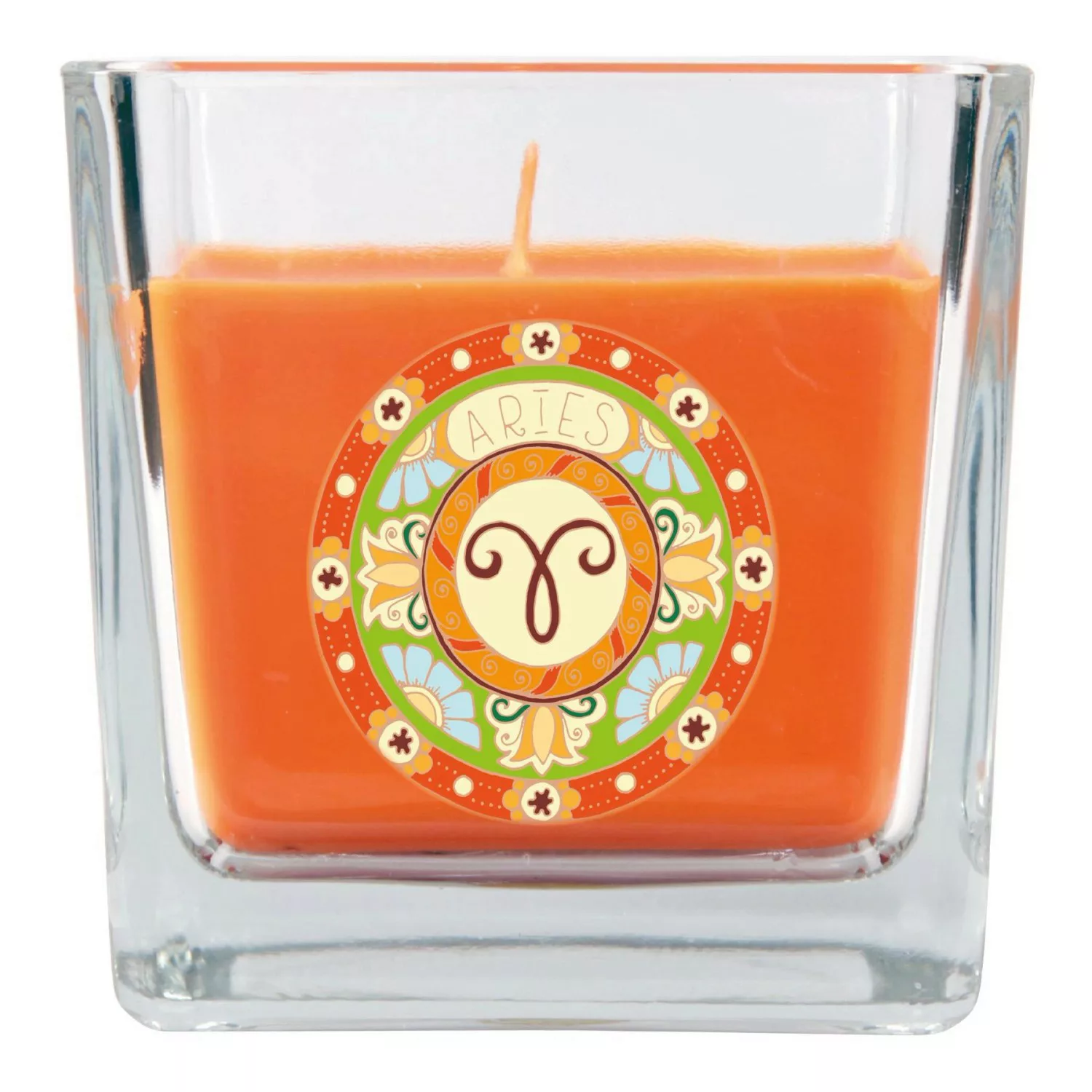 HS Candle Duftkerze & Glas Sternzeichen Honigmelone 50 Stunden Widder günstig online kaufen