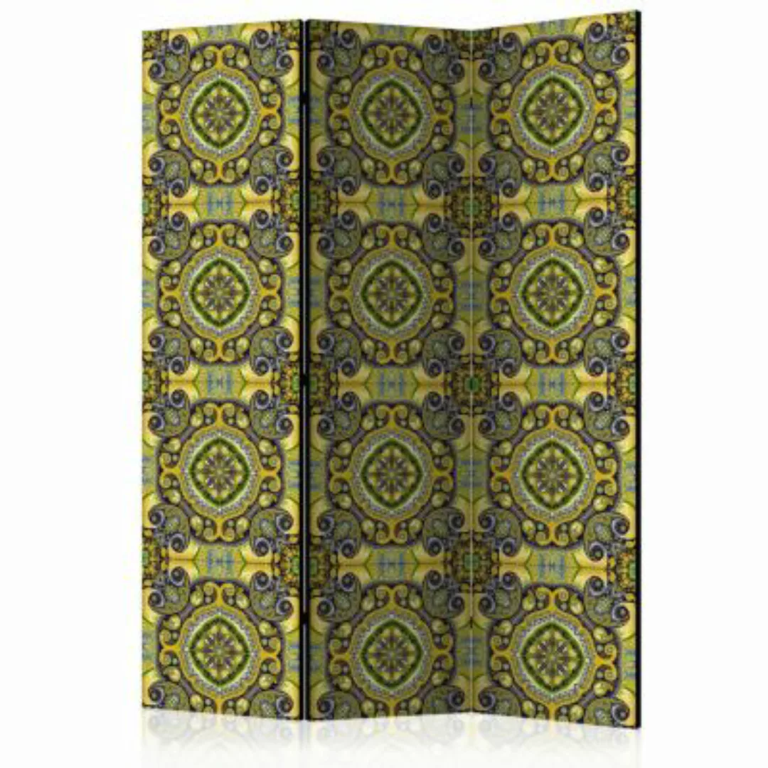 artgeist Paravent Malachite Mosaic [Room Dividers] gelb-kombi Gr. 135 x 172 günstig online kaufen