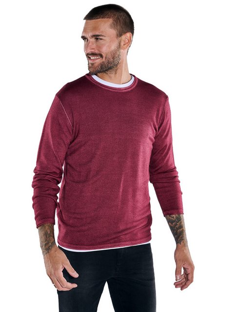 emilio adani Rundhalspullover Pullover uni günstig online kaufen