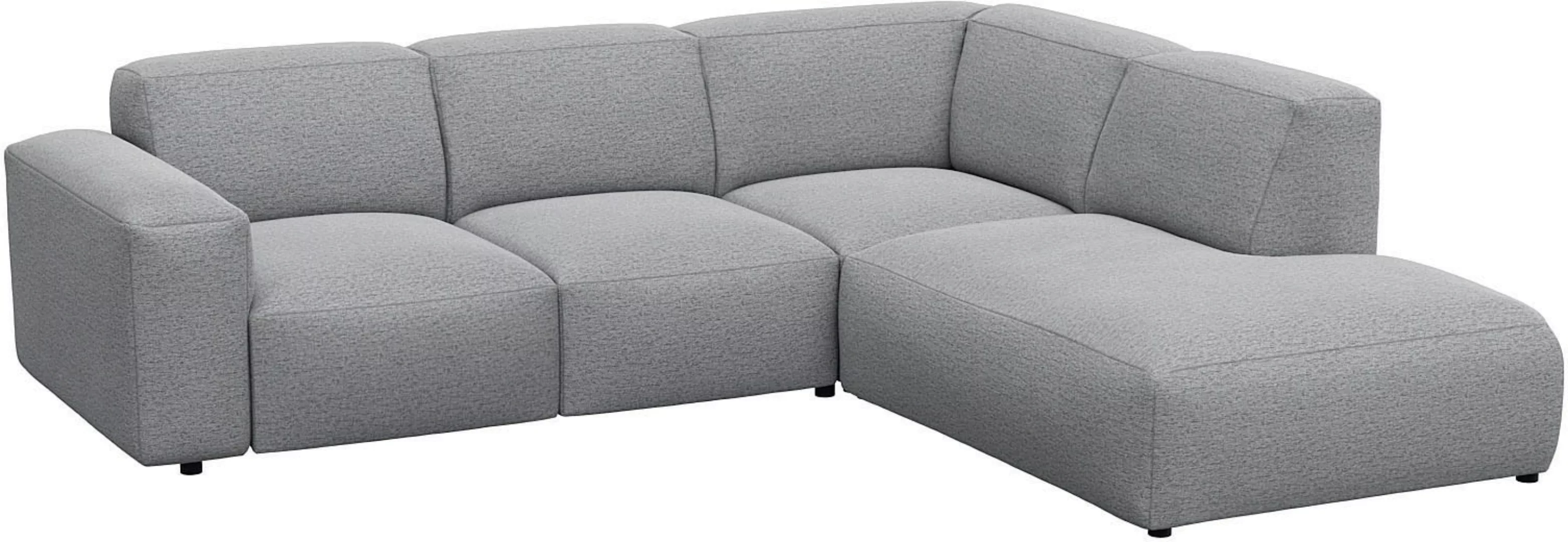 FLEXLUX Ecksofa »Lucera, super Sitzkomfort durch Kaltschaum im Sitz, L-Form günstig online kaufen