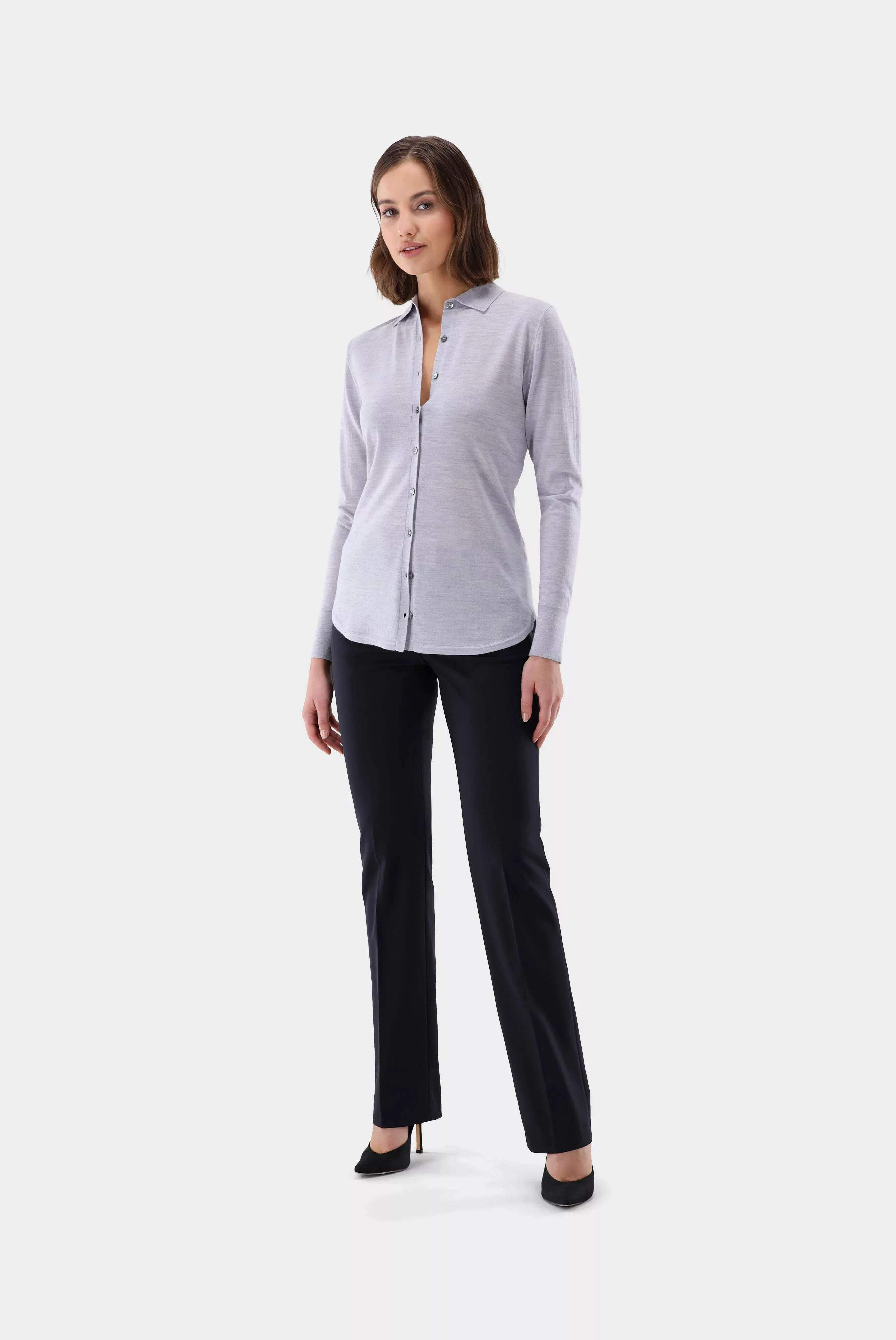 Strick-Bluse aus Merinowolle günstig online kaufen