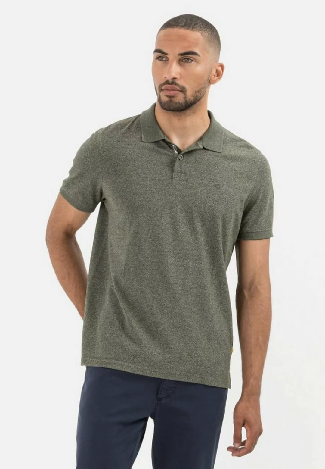 camel active Poloshirt aus nachhaltigem Baumwollmix Shirts_Poloshirt günstig online kaufen