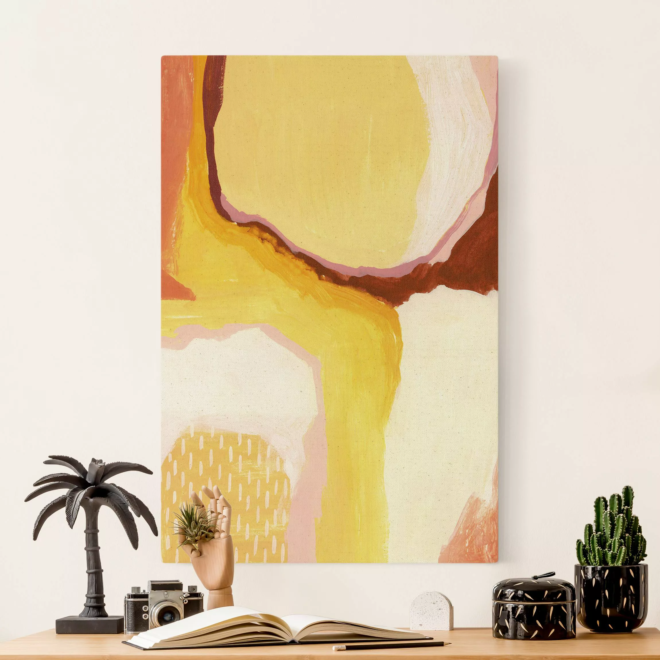 Leinwandbild auf Naturcanvas Geschmolzenes Sonnenlicht günstig online kaufen