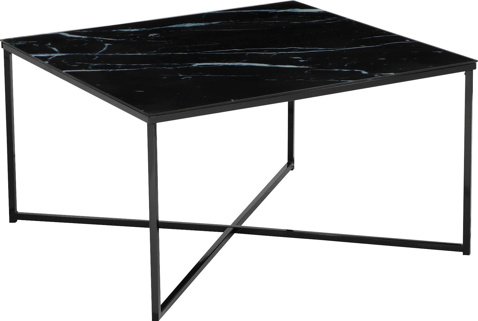 SalesFever Couchtisch, Eleganz trifft Funktion: Tischplatte in Marmoroptik günstig online kaufen