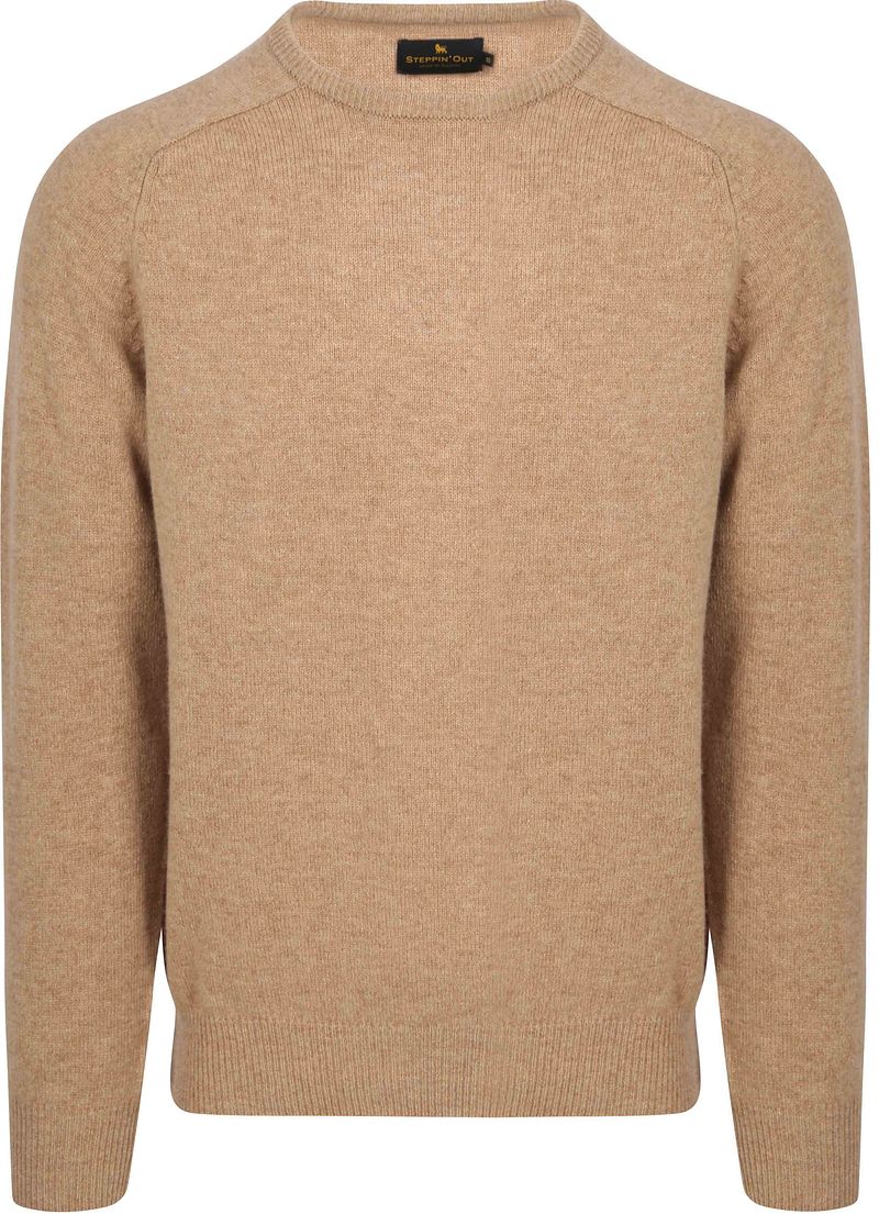 Steppin' Out Pullover Lammwolle Beige - Größe L günstig online kaufen