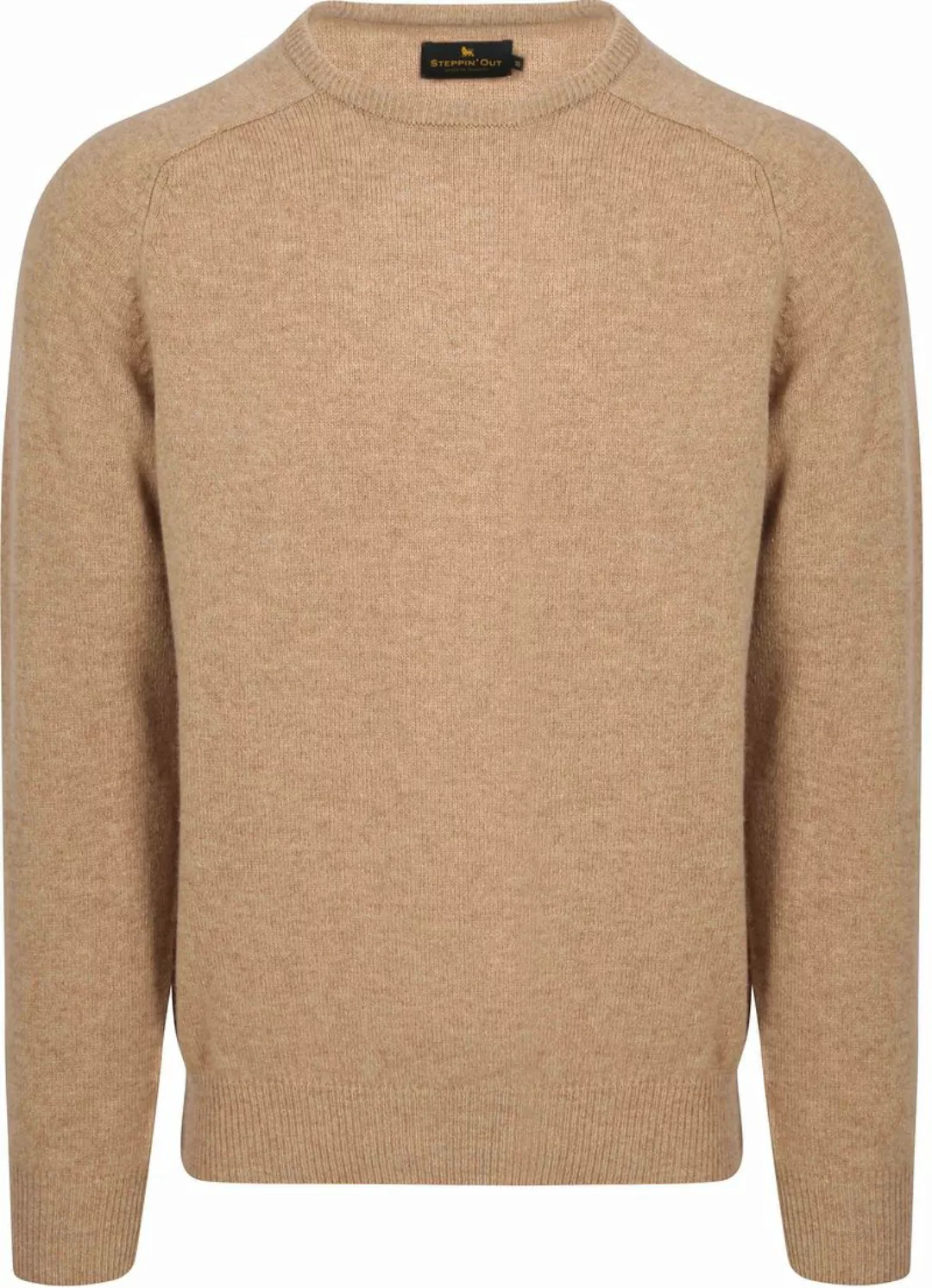 Steppin' Out Pullover Lammwolle Beige - Größe M günstig online kaufen