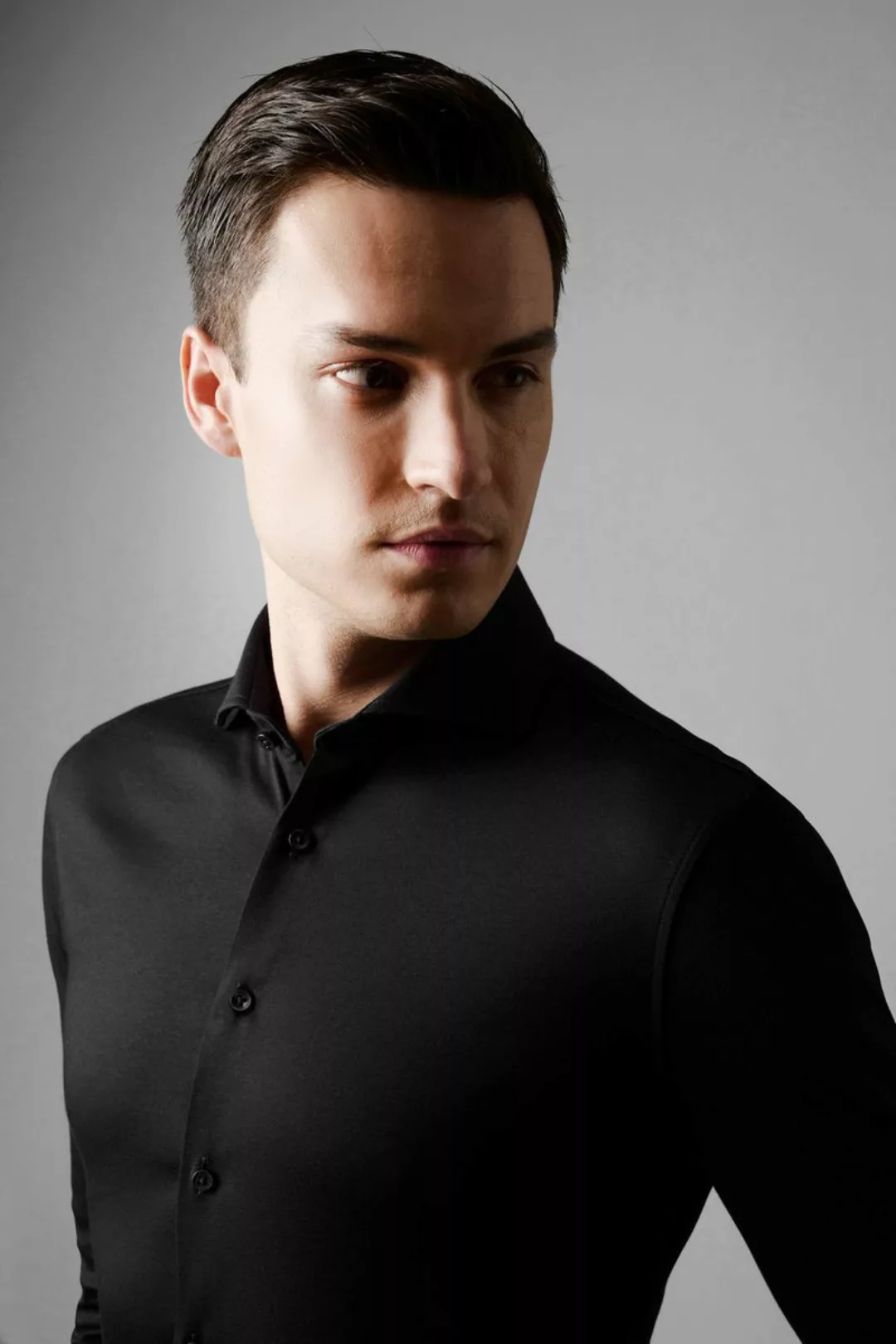 DESOTO Essential Hemd Hai Jersey Schwarz - Größe 39 günstig online kaufen