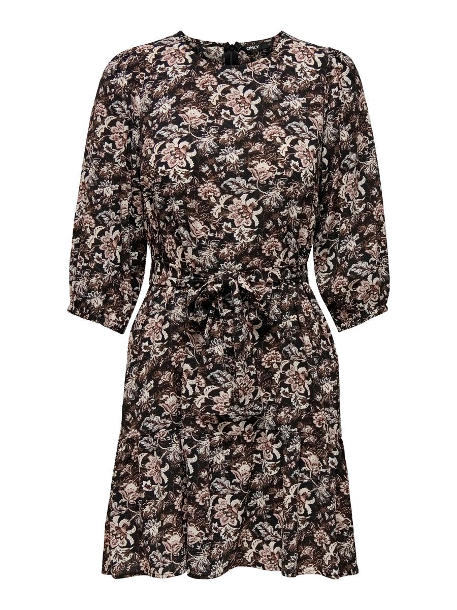 ONLY Petite 3/4-puffärmel- Kleid Damen Schwarz günstig online kaufen